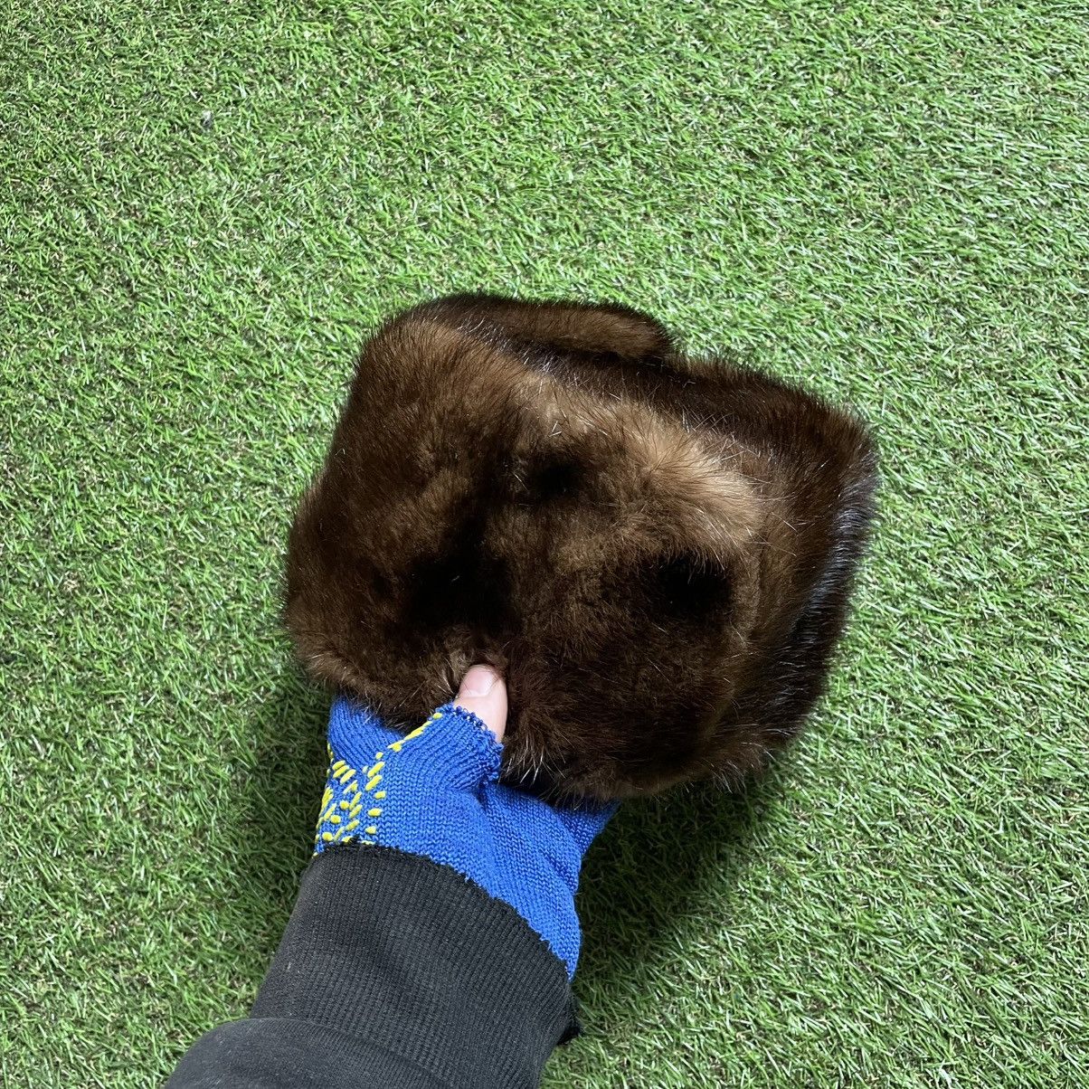 Vintage Vintage 90s Leather Fur Trapper Beanie Cold Weather Hat OS Size ONE SIZE - 9 Thumbnail