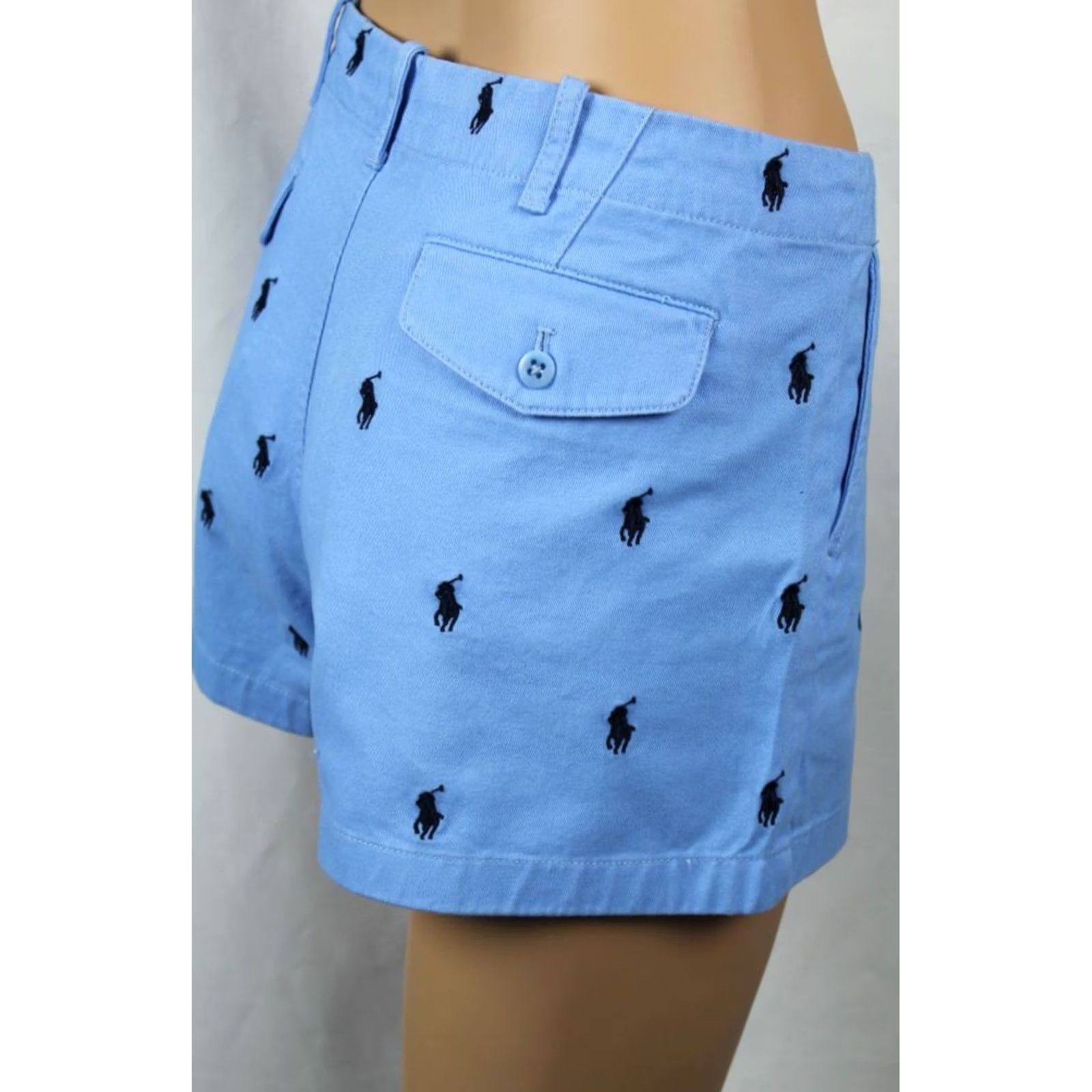 Ralph Lauren VINTAGE Ralph Lauren Sport BLUE SHORTS NAVY PONIES PONY LOGO NWT 10 Womens Blues 10 Size 32" / US 10 / IT 46 - 2 Thumbnail