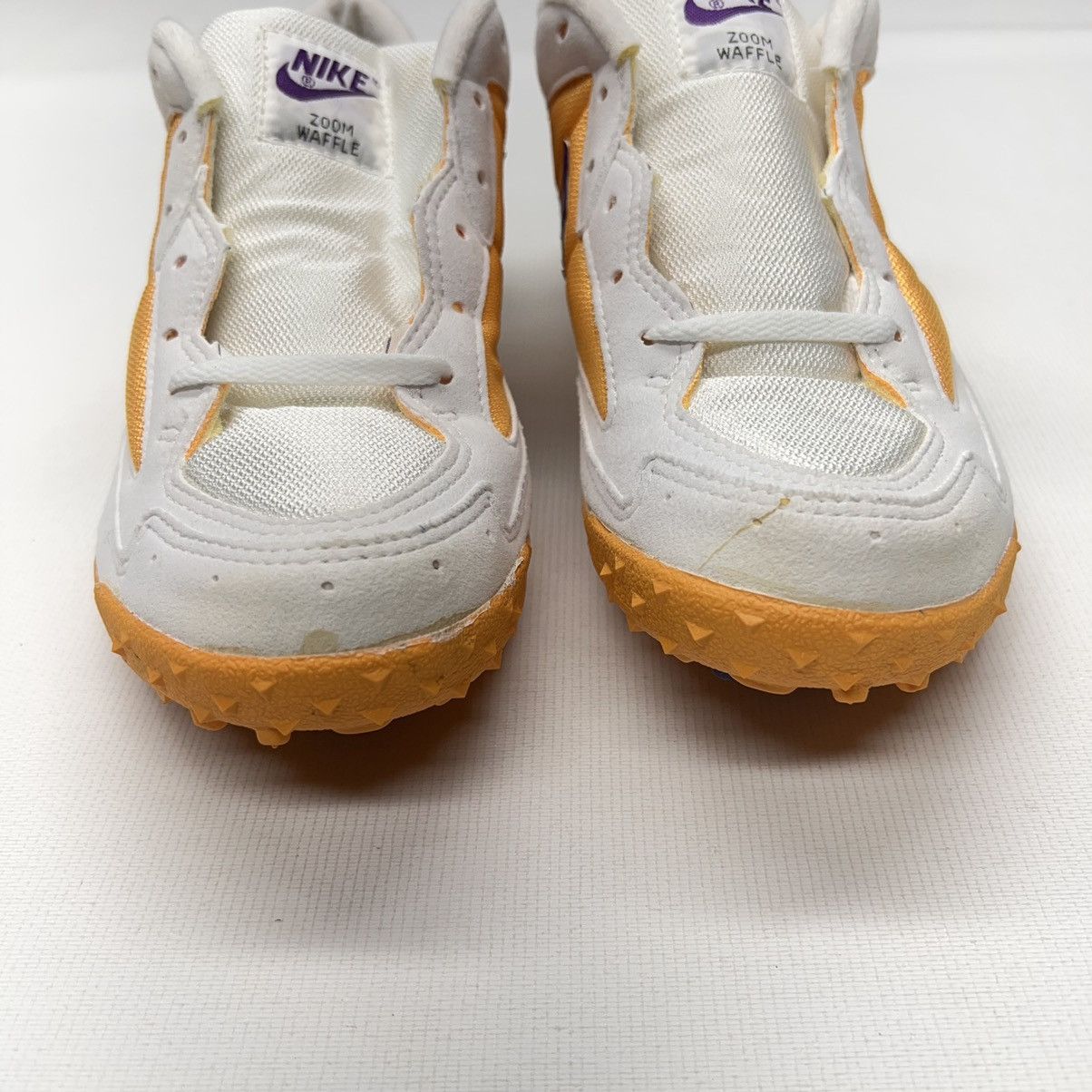 Nike × Vintage VTG New Nike Zoom Waffle White Purple Track Sneaker 941202 Size US 9 / EU 42 - 4 Thumbnail