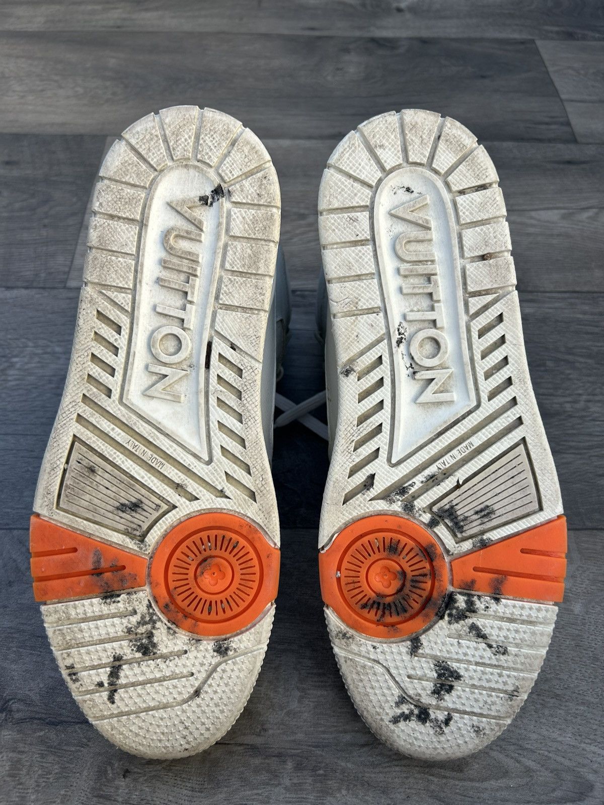 Louis Vuitton Louis Vuitton x Virgil Abloh High Top Trainer Sneakers. Size US 7 / EU 40 - 9 Thumbnail