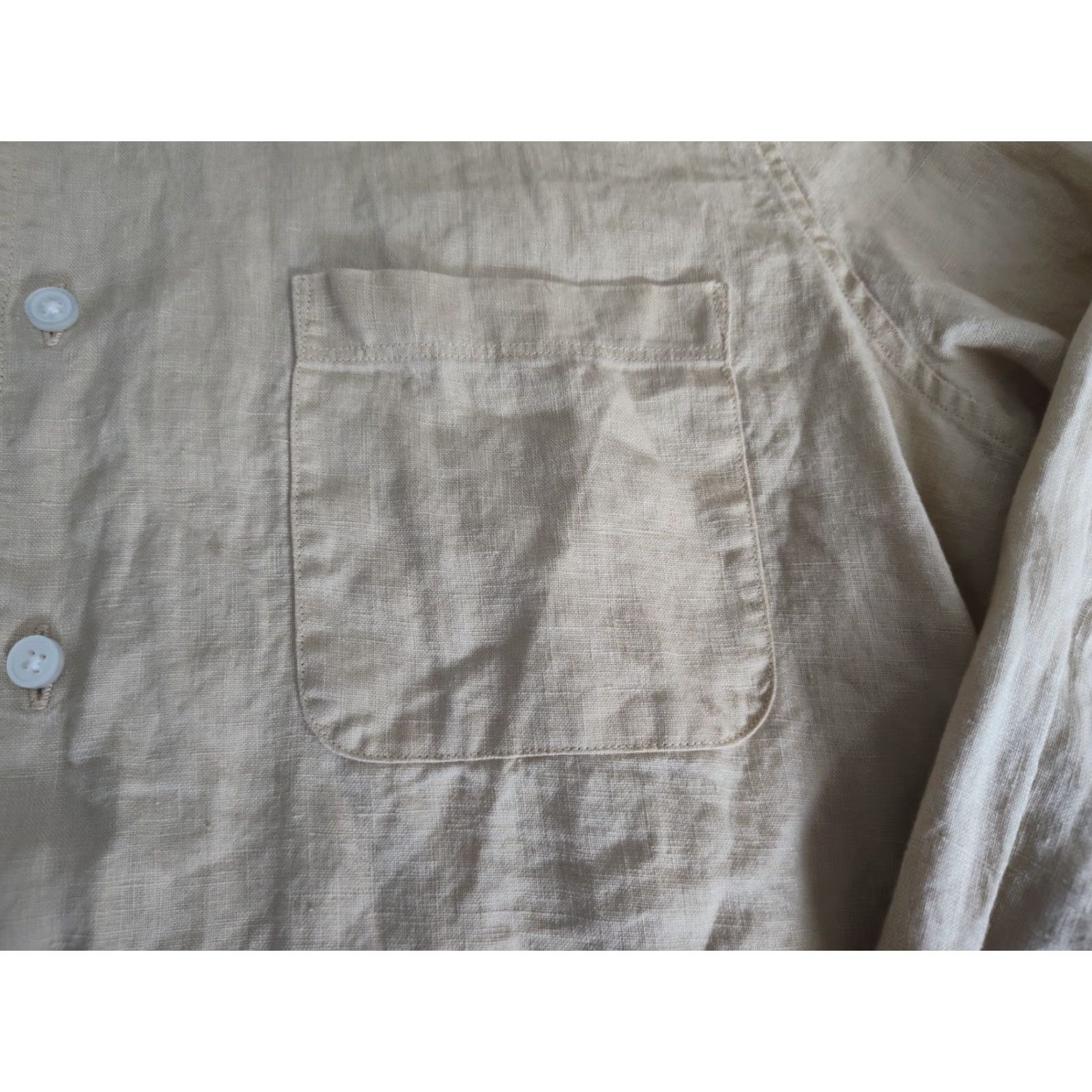 Everlane Vintage Everlane Linen Button Up Shirt Men Medium Long Sleeve Casual Yellow Size US M / EU 48-50 / 2 - 4 Thumbnail