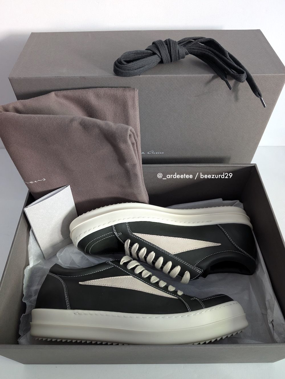 Rick Owens *NEW* NUBUCK LEATHER VINTAGE SNEAKERS VANS 41 Size US 8 / EU 41 - 2 Thumbnail