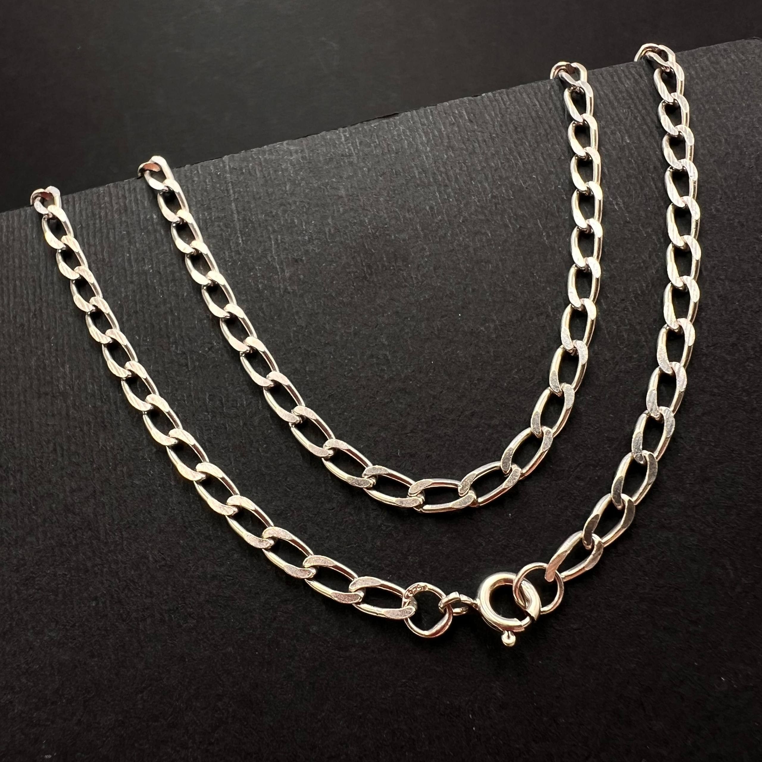 Vintage Italian Sterling Silver 925 Chain Necklace 10.4g