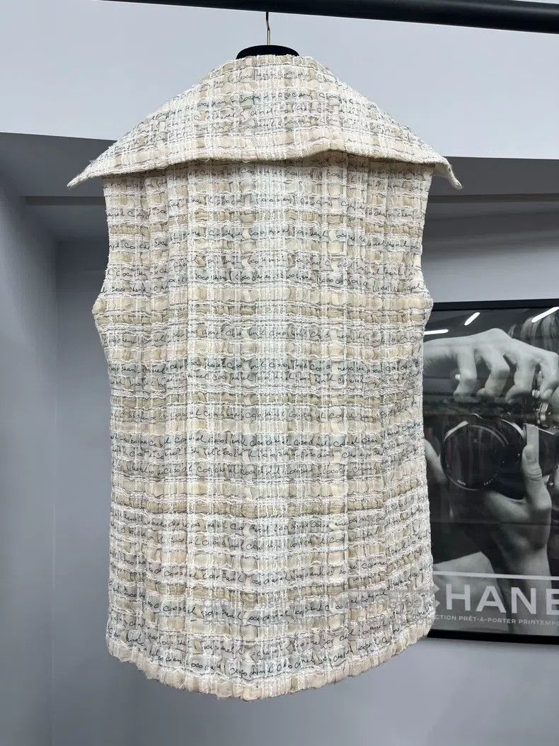Chanel Chanel 22 Early Spring Light Pink Woven Vest Size XS / US 0-2 / IT 36-38 - 3 Thumbnail
