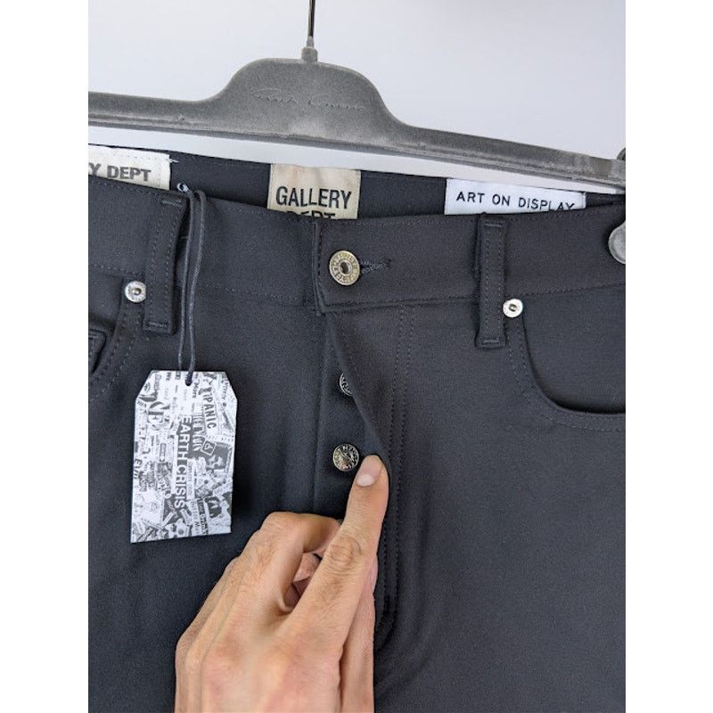 Gallery Dept. o1rshd1 Striped Logan Poly Flared Pants in Black Size US 32 / EU 48 - 7 Thumbnail