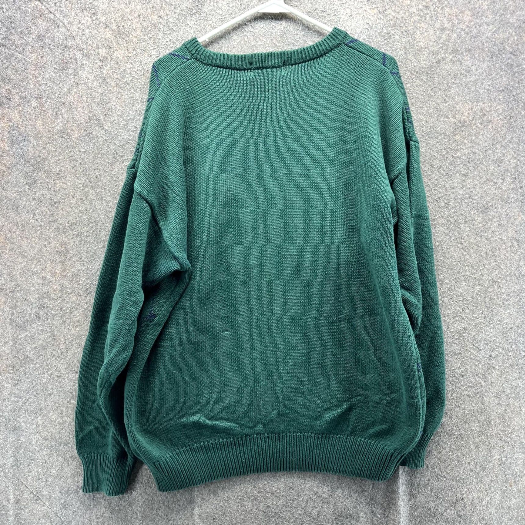 Lord & Taylor VINTAGE Lord & Taylor Golf Sweater Mens L Green Argyle Crewneck Pullover Graphic VTG Size US L / EU 52-54 / 3 - 2 Thumbnail