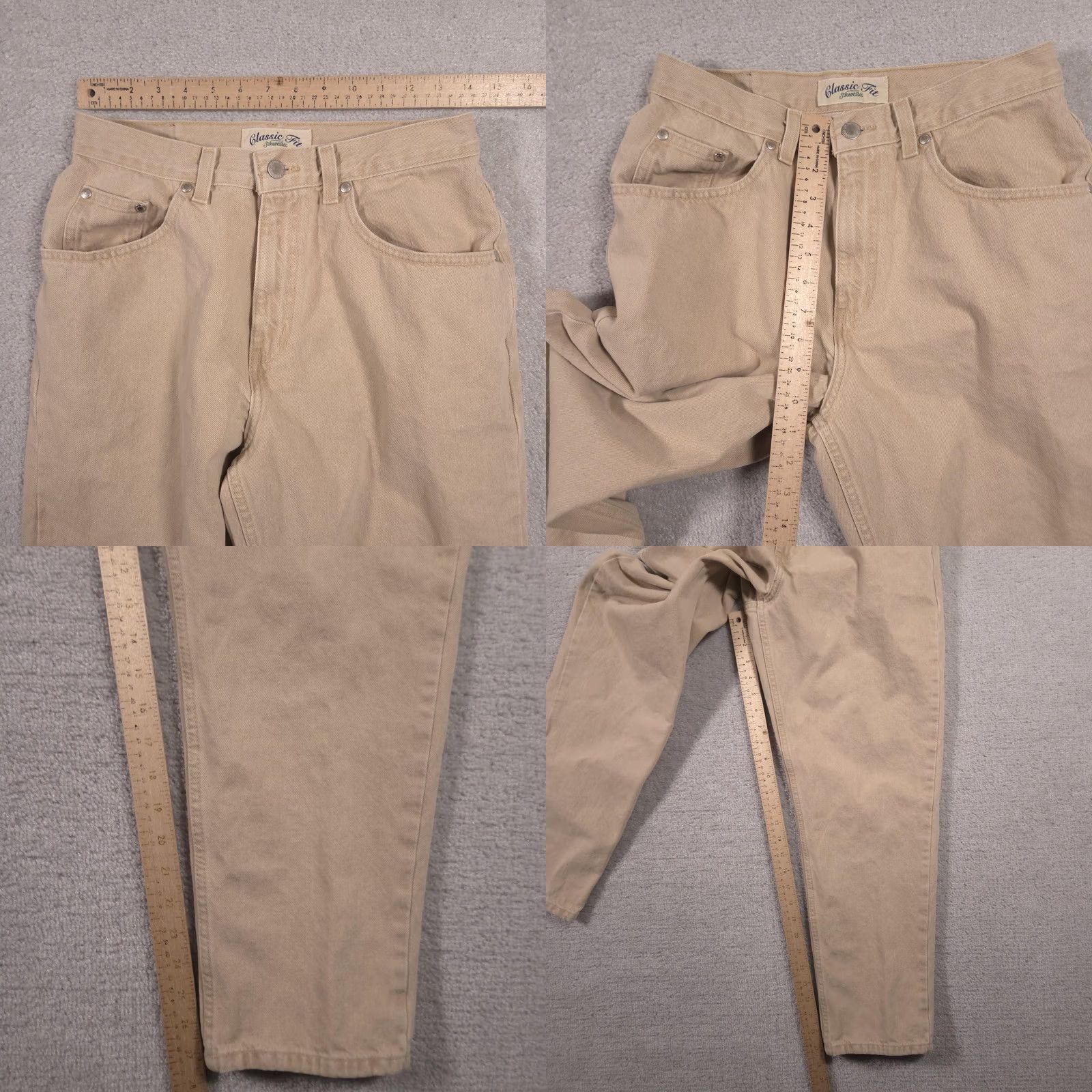 Vintage VINTAGE St. John's Bay Jeans Womens 12P Beige High Rise Tapered Mom Denim 90s Size 34" / US 12 / IT 48 - 8 Thumbnail