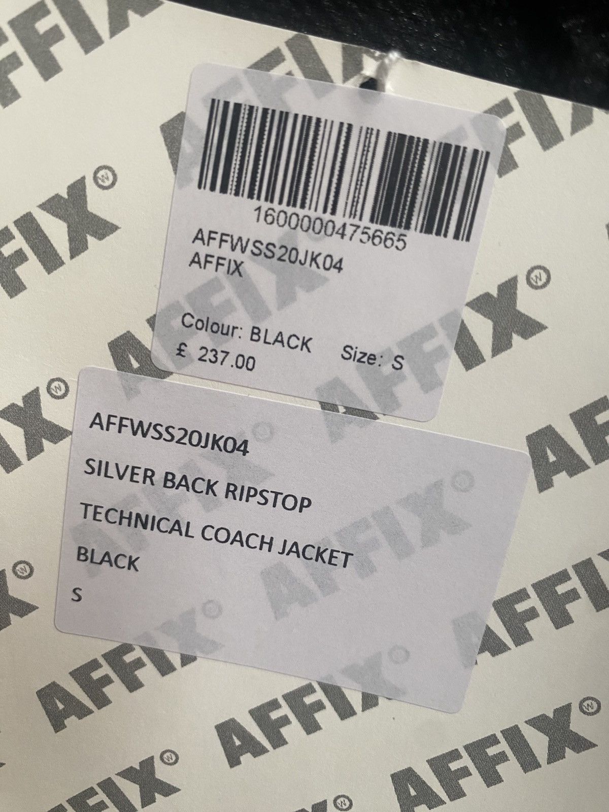 AFFXWRKS AFFIX Featherlight Ripstop Jacket BNWT Size US S / EU 44-46 / 1 - 14 Thumbnail