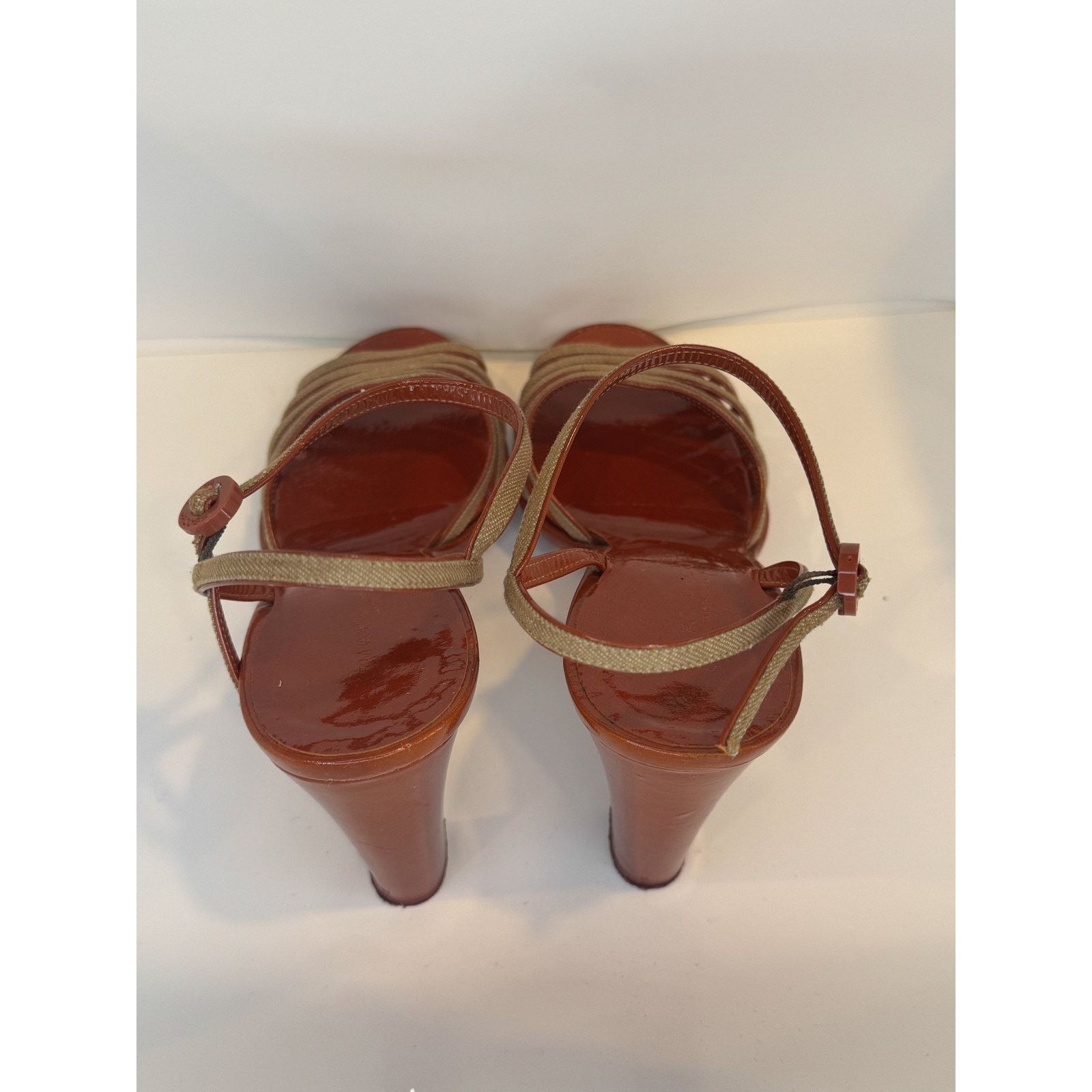 Marc Jacobs Marc Jacob Size 6.5 Bronze High Heel Sandal Strappy with Box Size US 4 / IT 34 - 5 Thumbnail