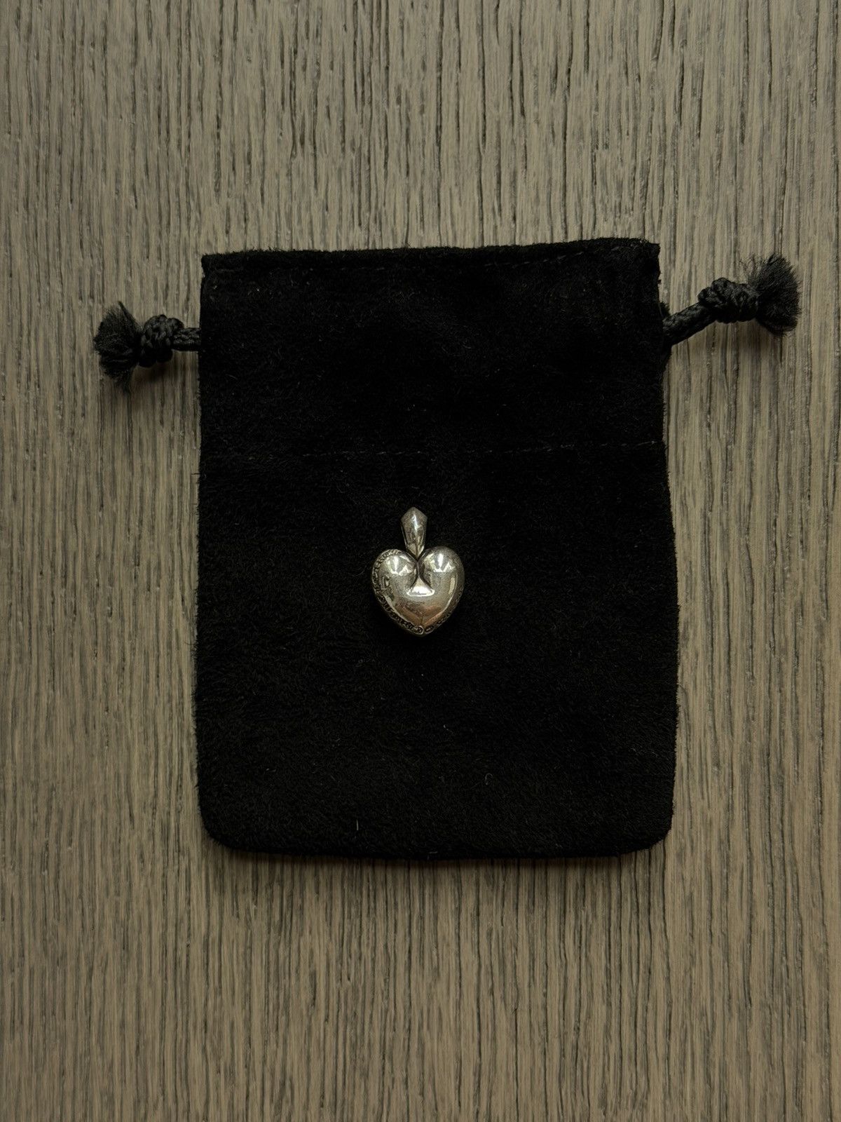 Chrome Hearts Chrome Hearts Rip Heart Cross Silver Pendant Size ONE SIZE - 2 Thumbnail