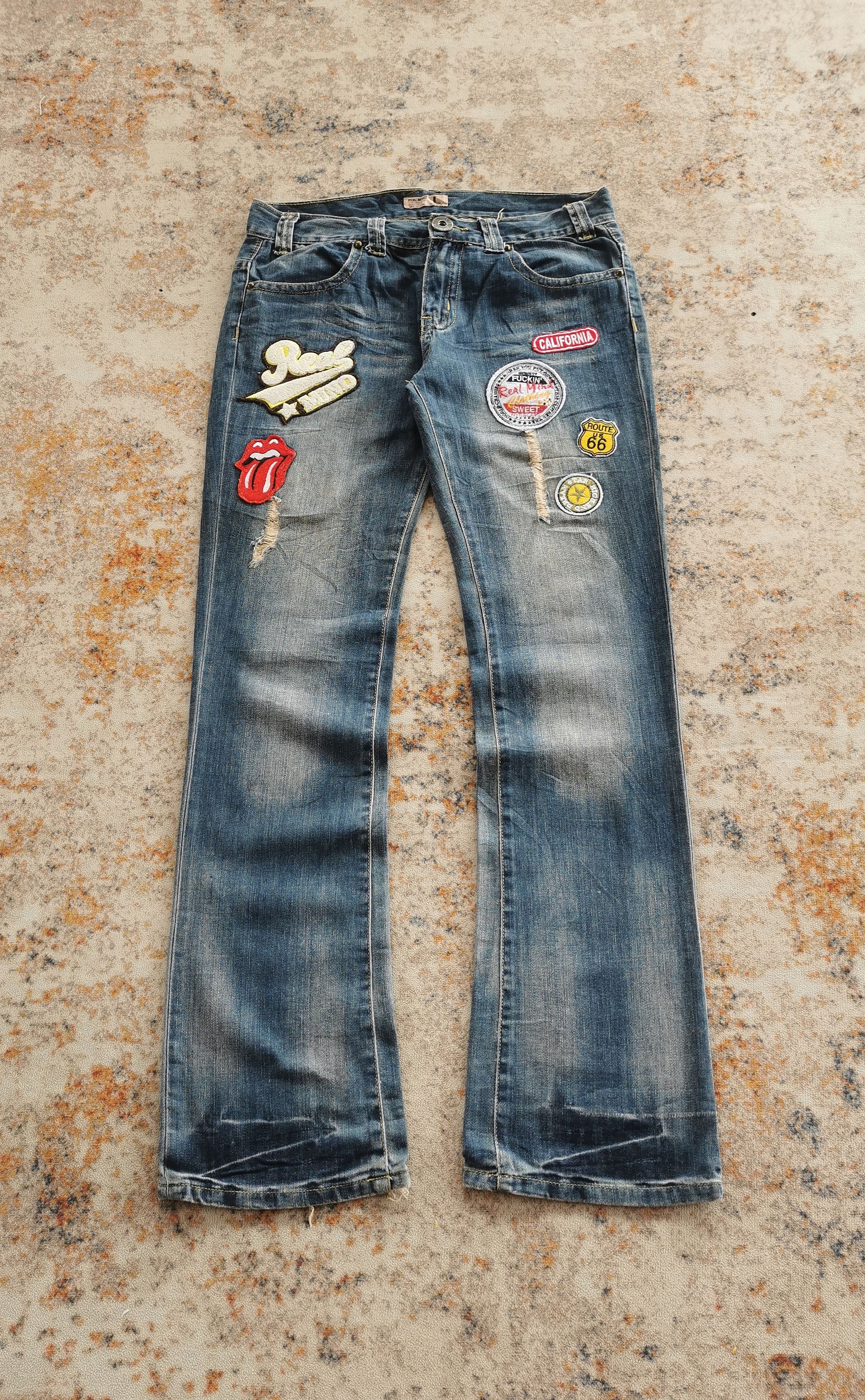 Kapital Realmind Flared Customized Vintage Patch Jeans Style KAPITAL Size US 31 - 1 Thumbnail