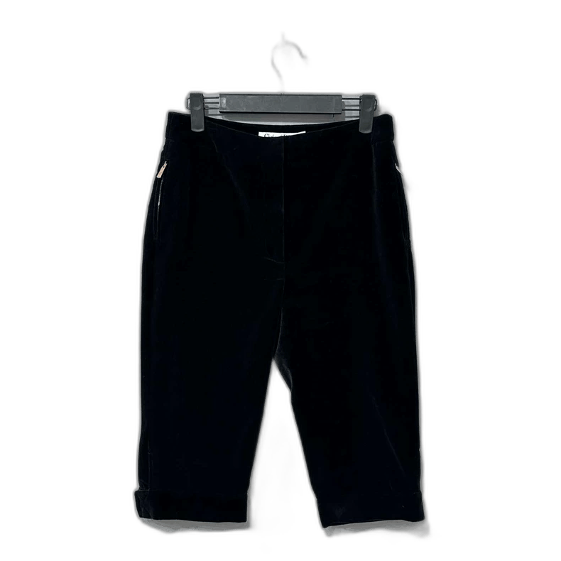Dior Black Velvet Cropped Pants by Dior-yf Size US 34 / EU 50 - 1 Thumbnail