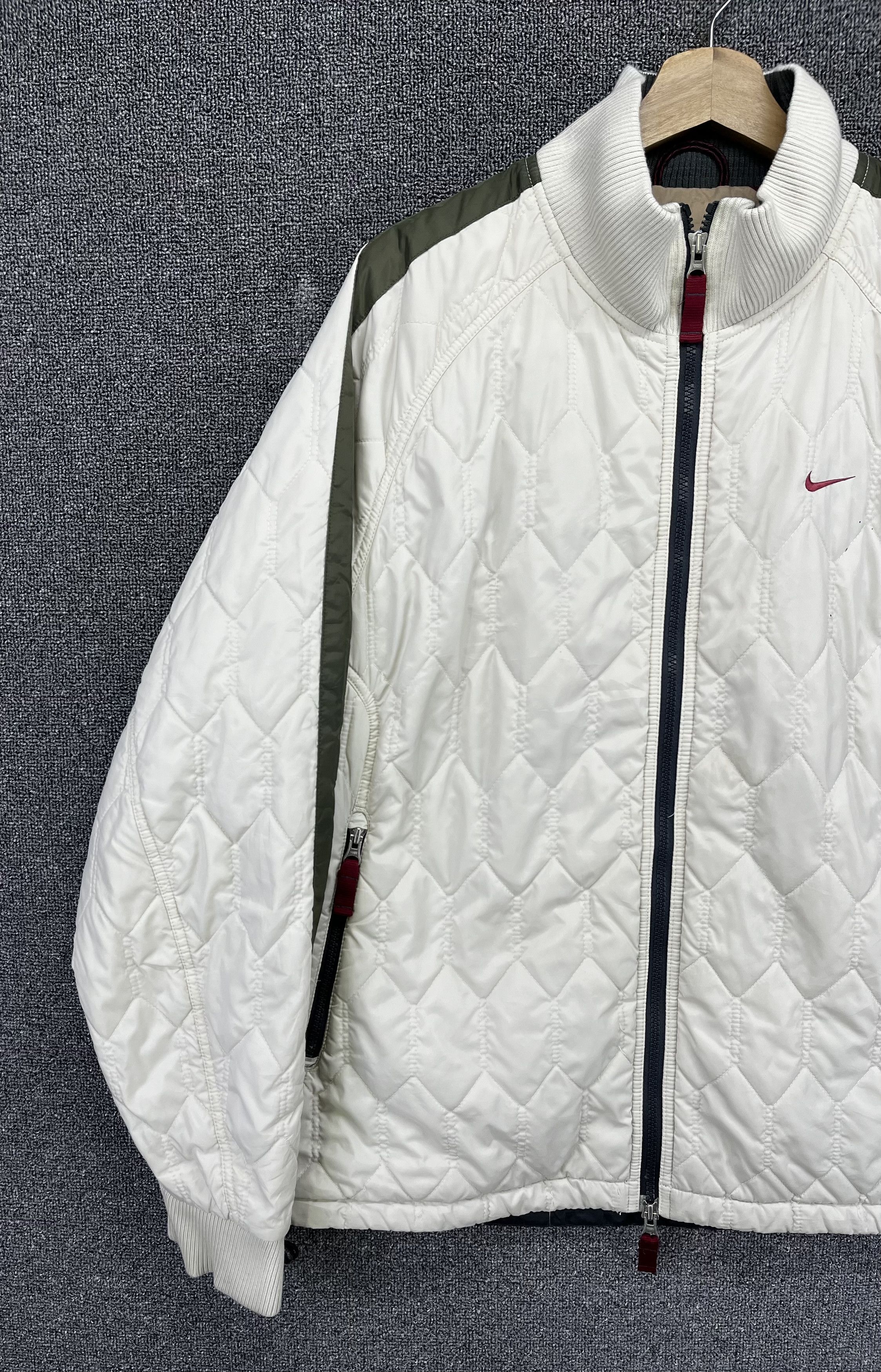Nike Vintage Nike Quilted Zip Up Rare Jacket Size US L / EU 52-54 / 3 - 2 Thumbnail