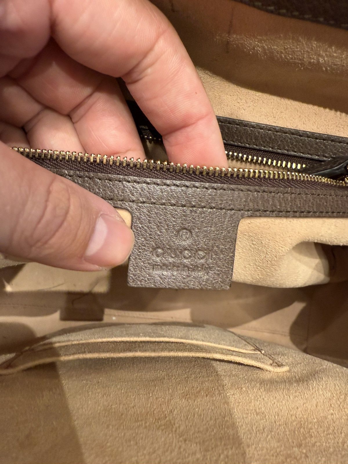 Gucci Gucci Monogram GG Supreme Ophidia Handle Bag Size ONE SIZE - 11 Thumbnail