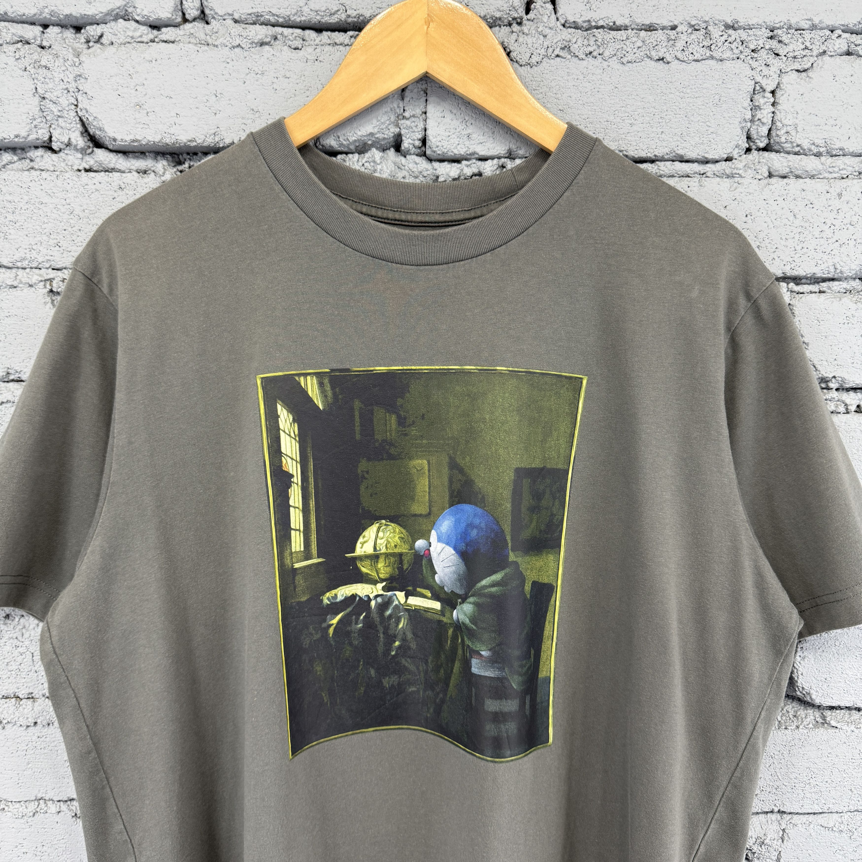 Anime Doraemon Meets The Louvre Graphic By Johannes Vermeer's Tee Size US XL / EU 56 / 4 - 3 Thumbnail