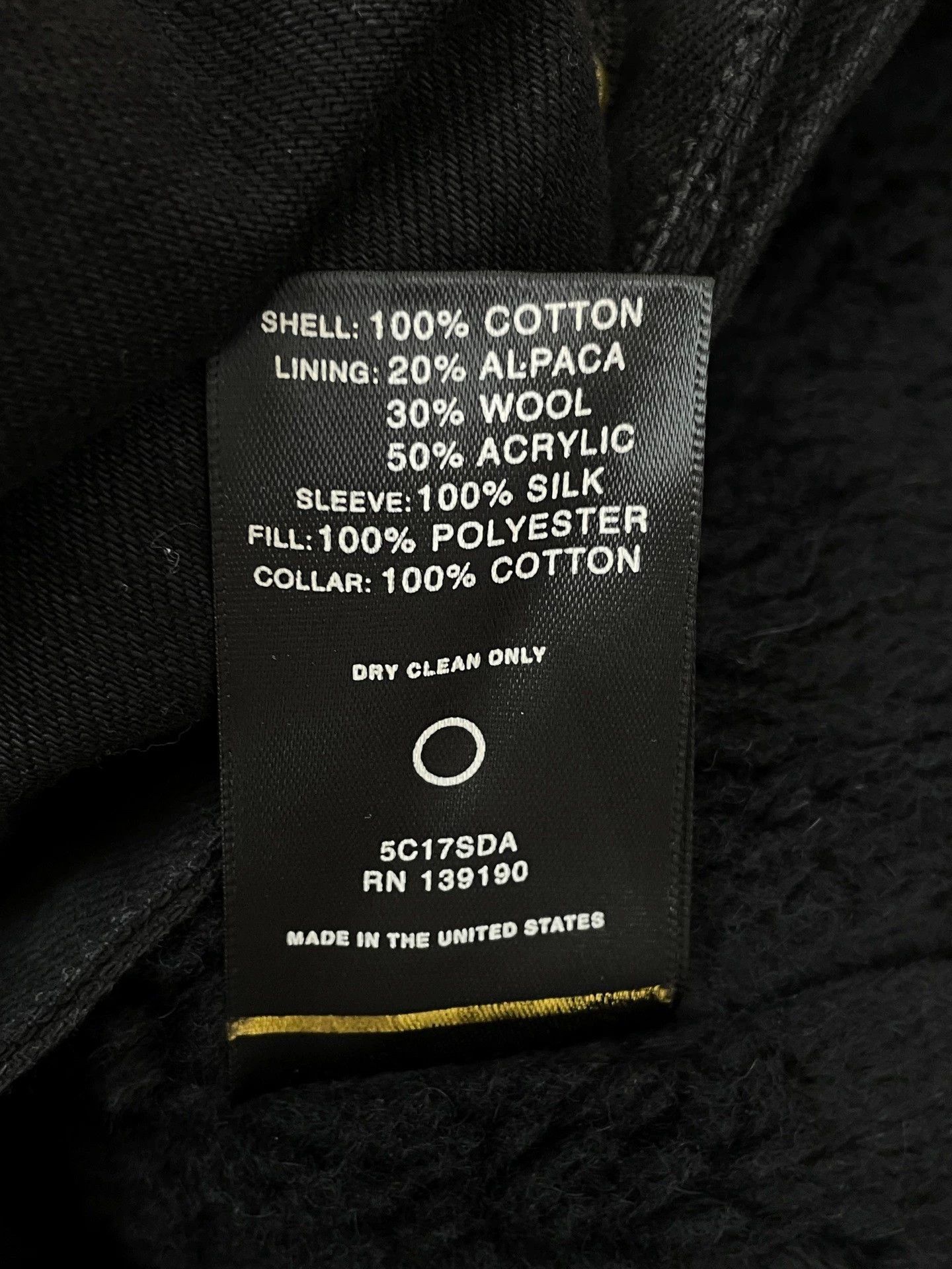 Fear of God Fear of God 5th Black Heavy Lamb Wool Denim Jacket Size US M / EU 48-50 / 2 - 5 Thumbnail