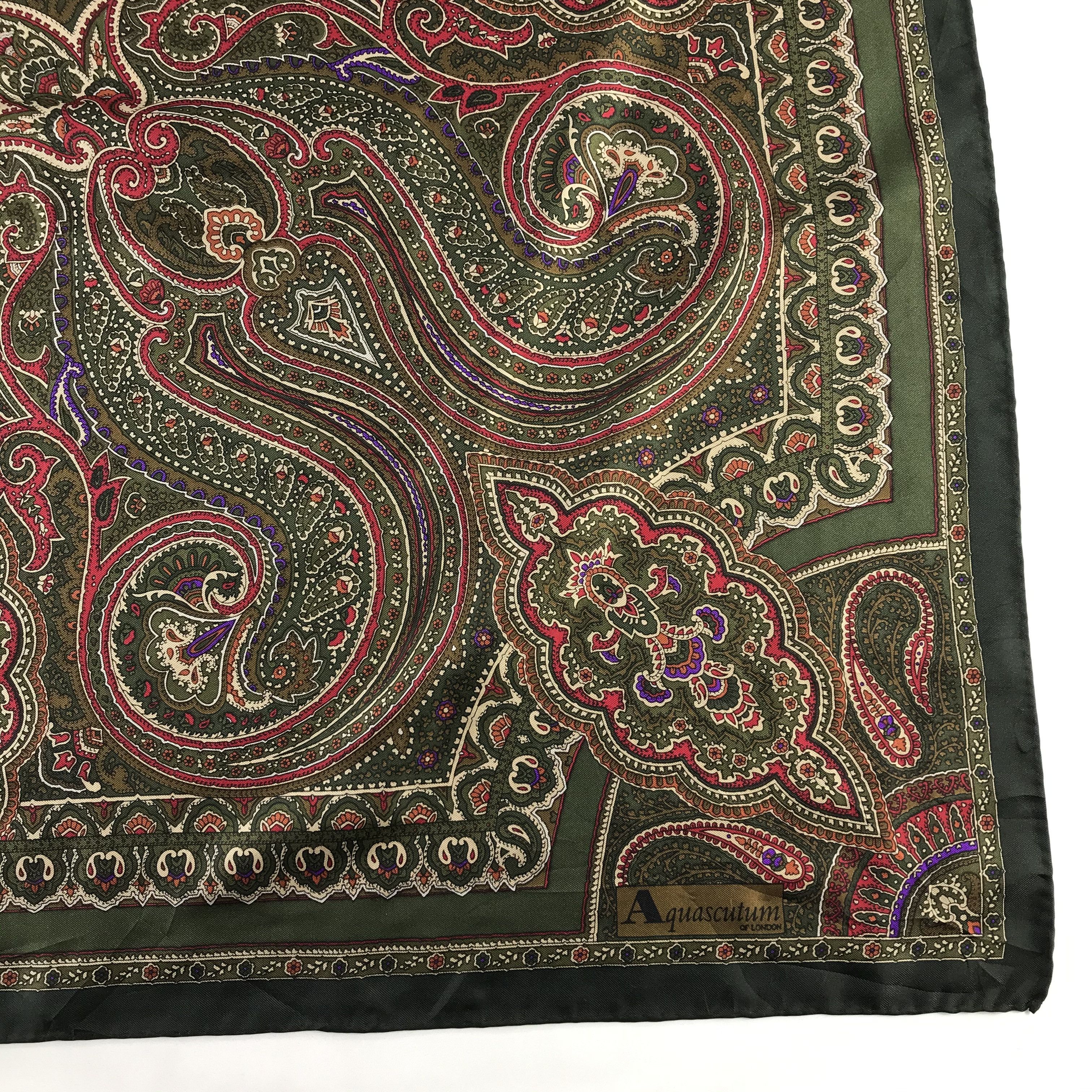 Aquascutum Vintage Aquascutum Silk Scarf Size ONE SIZE - 4 Thumbnail