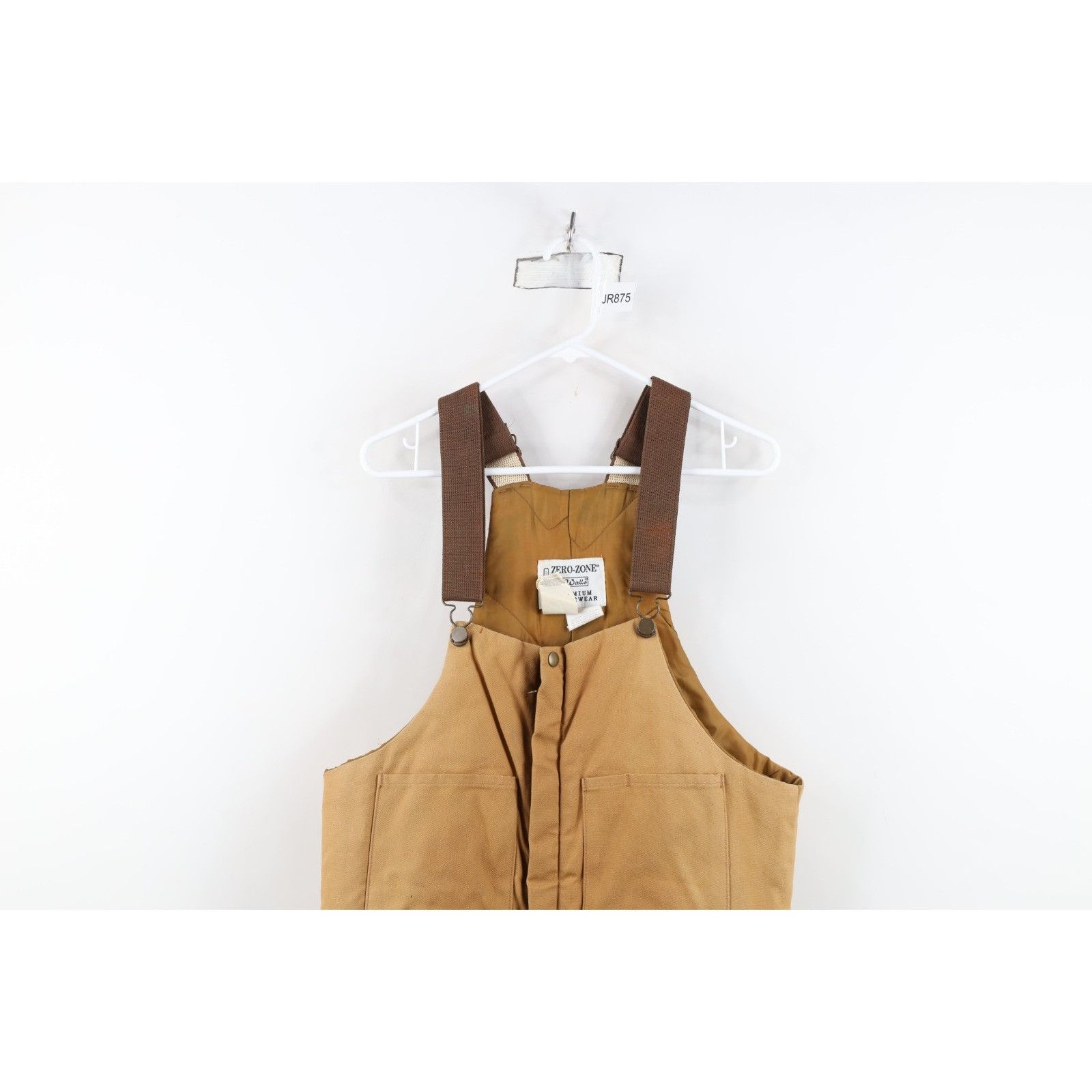 Walls Vintage 90s Walls Distressed Quilted Canvas Overalls Size US 30 / EU 46 - 2 Thumbnail