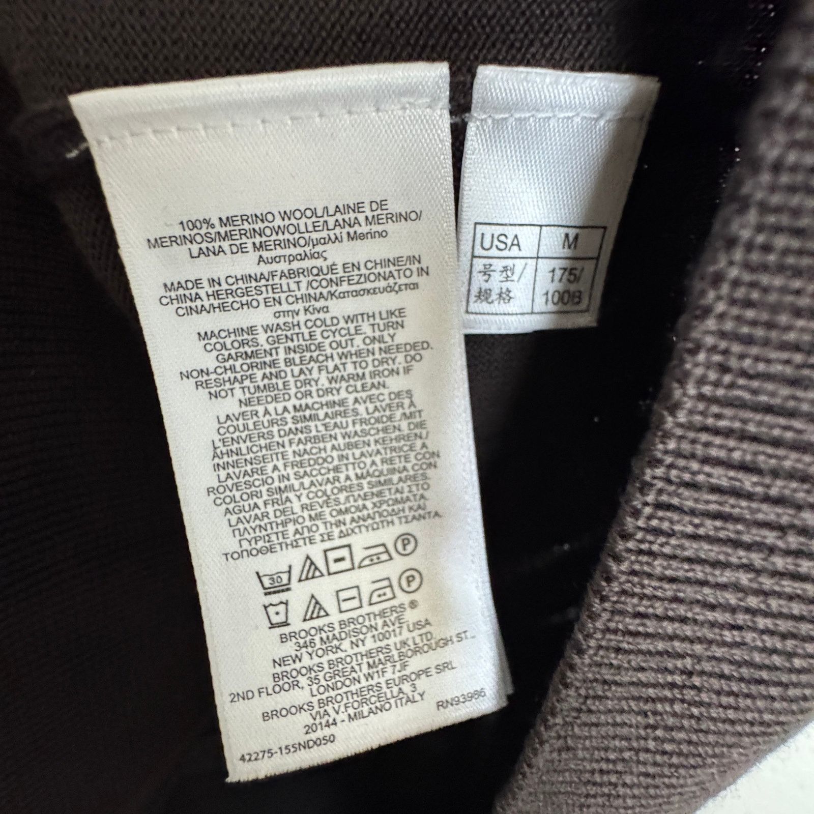 Brooks Brothers Brooks Brothers Merino Wool Brown Sweater Vest Men Size M Size US M / EU 48-50 / 2 - 7 Thumbnail