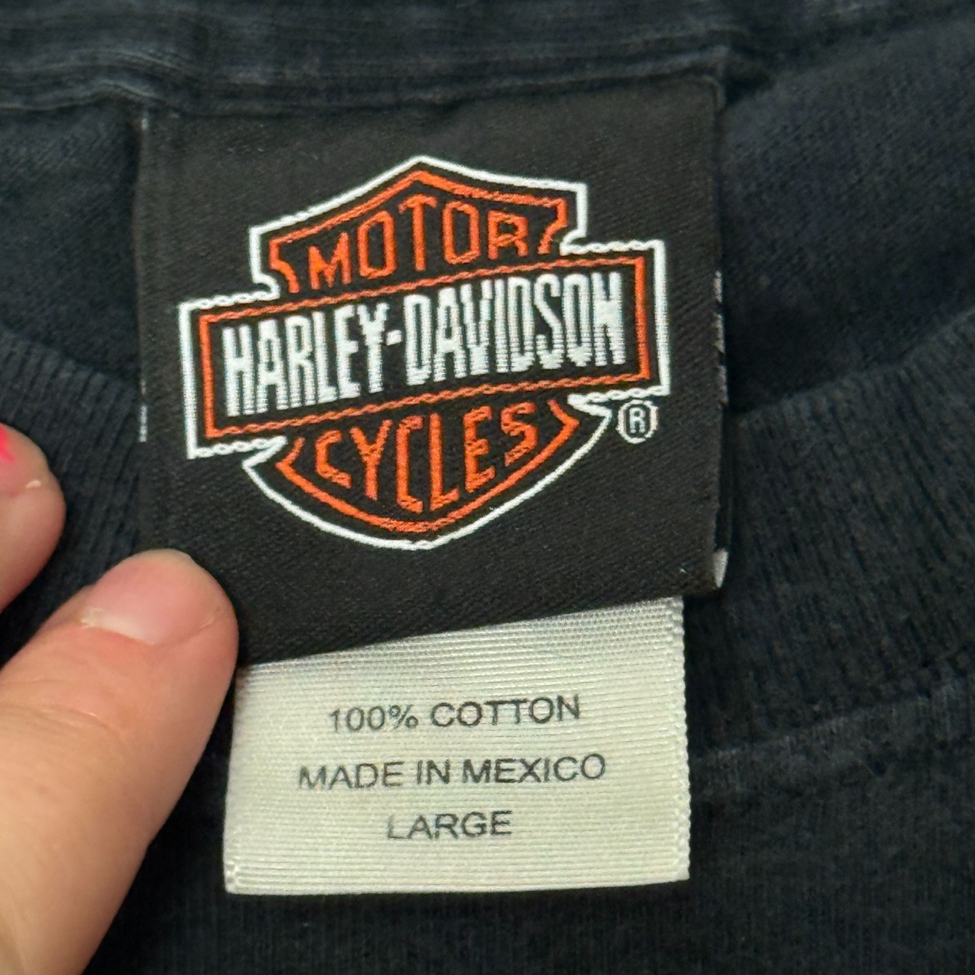 Harley Davidson Motorcycle NAGS HEAD South Carolina SWORDFISH Blue Marlin T Size US L / EU 52-54 / 3 - 9 Thumbnail