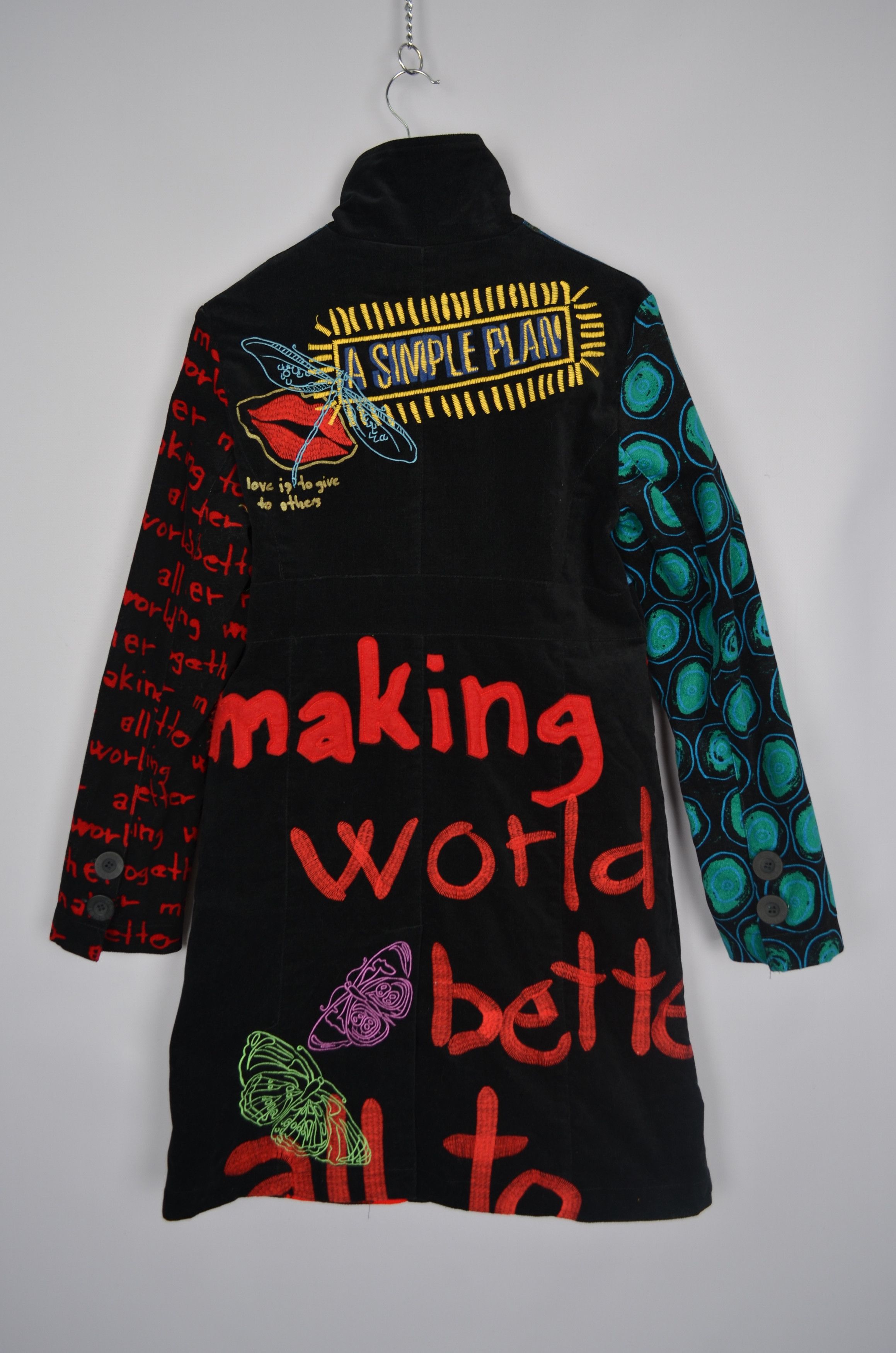 Desigual Desigual Multicolored Printed Jacket Coat Size 42/L Designer Size L / US 10 / IT 46 - 16 Thumbnail