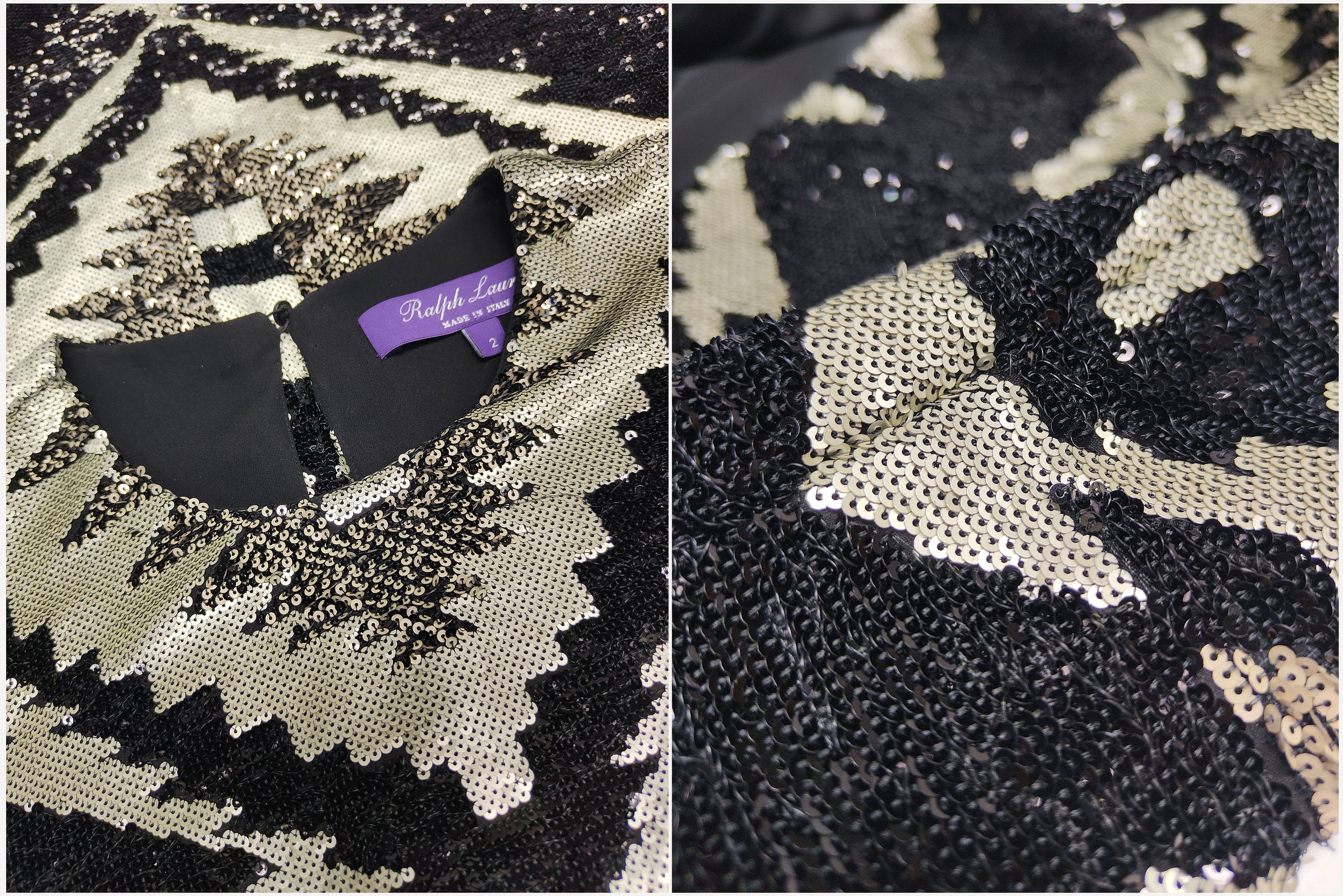 Ralph Lauren Purple Label Ralph Lauren Collection _ f/w 2016 _ Runway _ Sequin Dress Size XS / US 0-2 / IT 36-38 - 8 Thumbnail