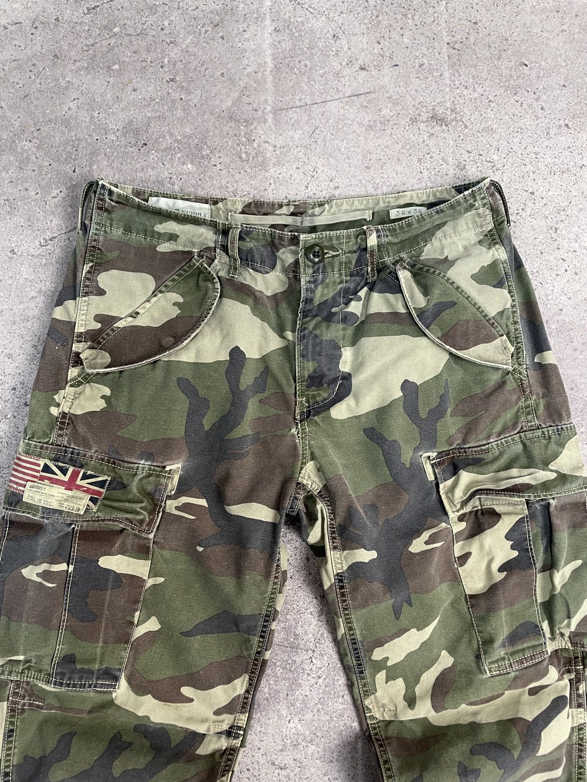 Denim & Supply Ralph Lauren Vintage Polo Ralph Lauren Camo Cargo Pants Y2K Military Size US 32 / EU 48 - 6 Thumbnail