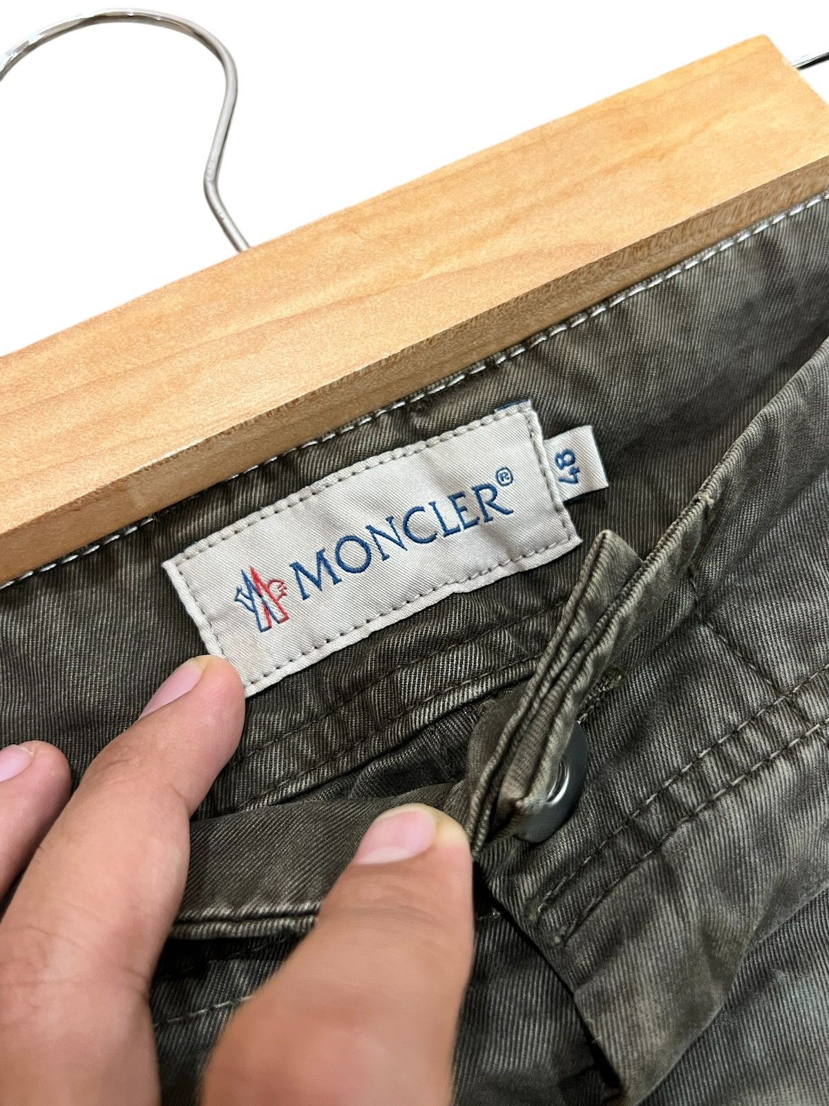 Moncler × Vintage Authentic Moncler Army Green Pants Size US 34 / EU 50 - 4 Thumbnail