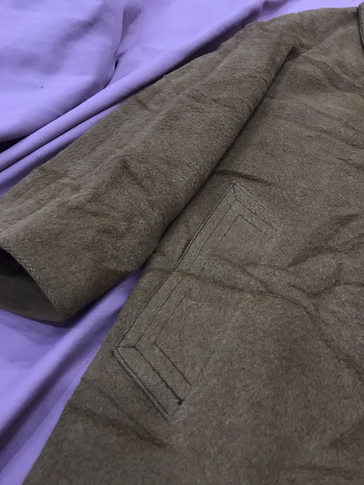 Vintage ALPACA WOOL long hair camel fuzzy coat Size US M / EU 48-50 / 2 - 7 Thumbnail