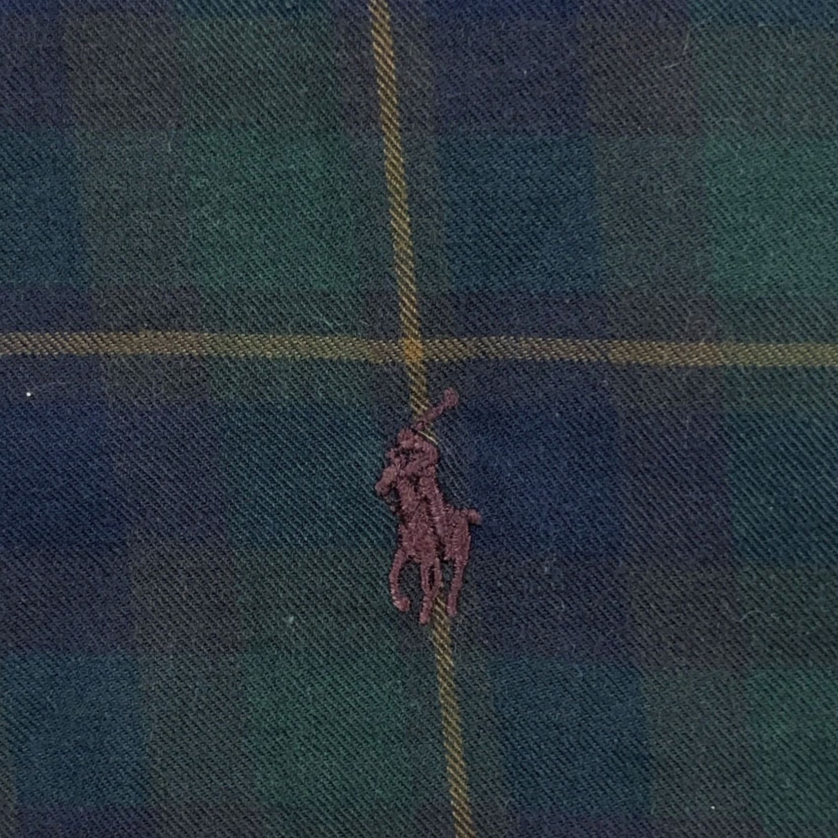 Ralph Lauren Ralph Lauren Button-Up Flannel Shirt Men 2XL Blue Green Plaid Blackwatch Pony Shirt Size US XXL / EU 58 / 5 - 3 Thumbnail