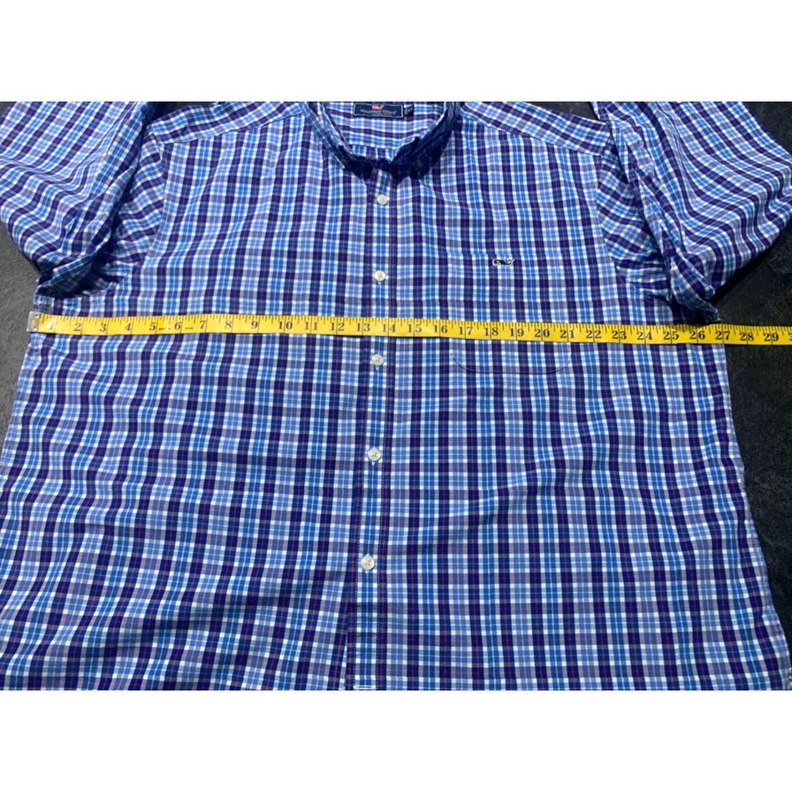 Vineyard Vines VINTAGE Vineyard Vines Murray Shirt Button-Down Men 2XL Long Sleeve Blue Plaid Classic Fit Size US XXL / EU 58 / 5 - 7 Thumbnail
