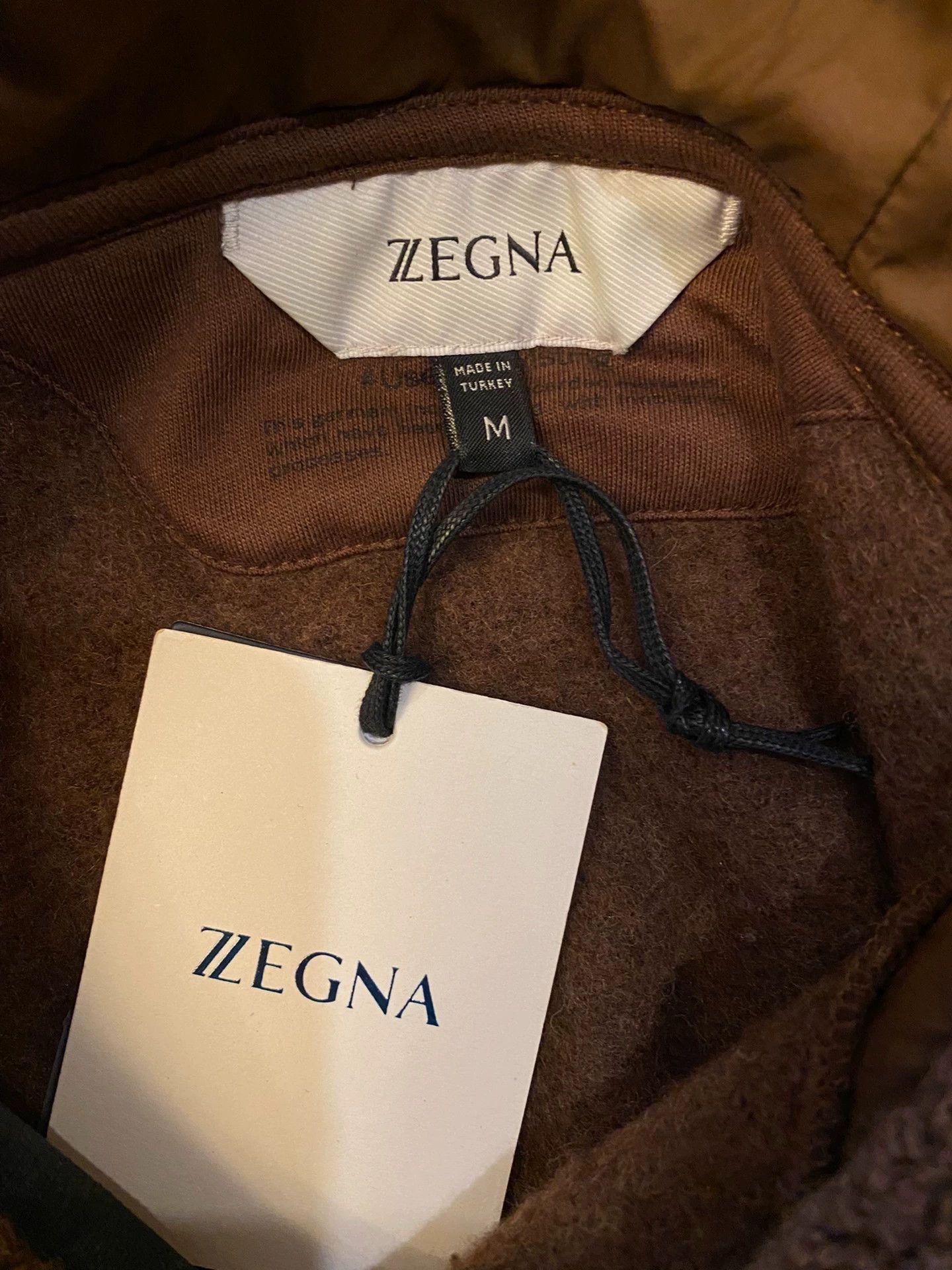 Ermenegildo Zegna ZEGNA Unisex Teddy Wool New Hoodie Size US M / EU 48-50 / 2 - 5 Thumbnail