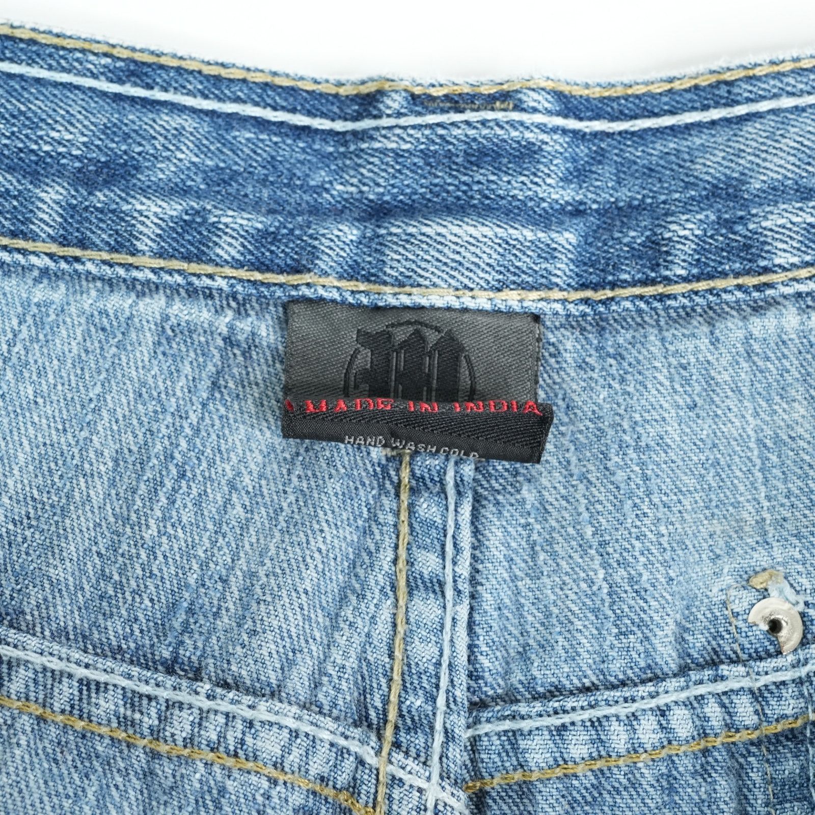Makaveli Makaveli Tupac Jean Shorts Mens 40x14 Blue Jorts Baggy Y2K Size US 40 / EU 56 - 9 Thumbnail