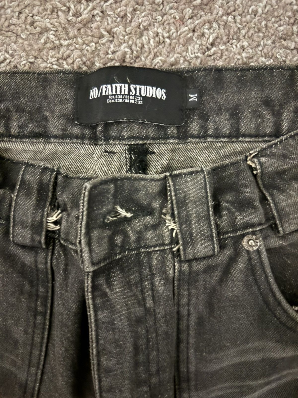 No Faith Studios No faith studios sun faded denim Size US 32 / EU 48 - 3 Thumbnail