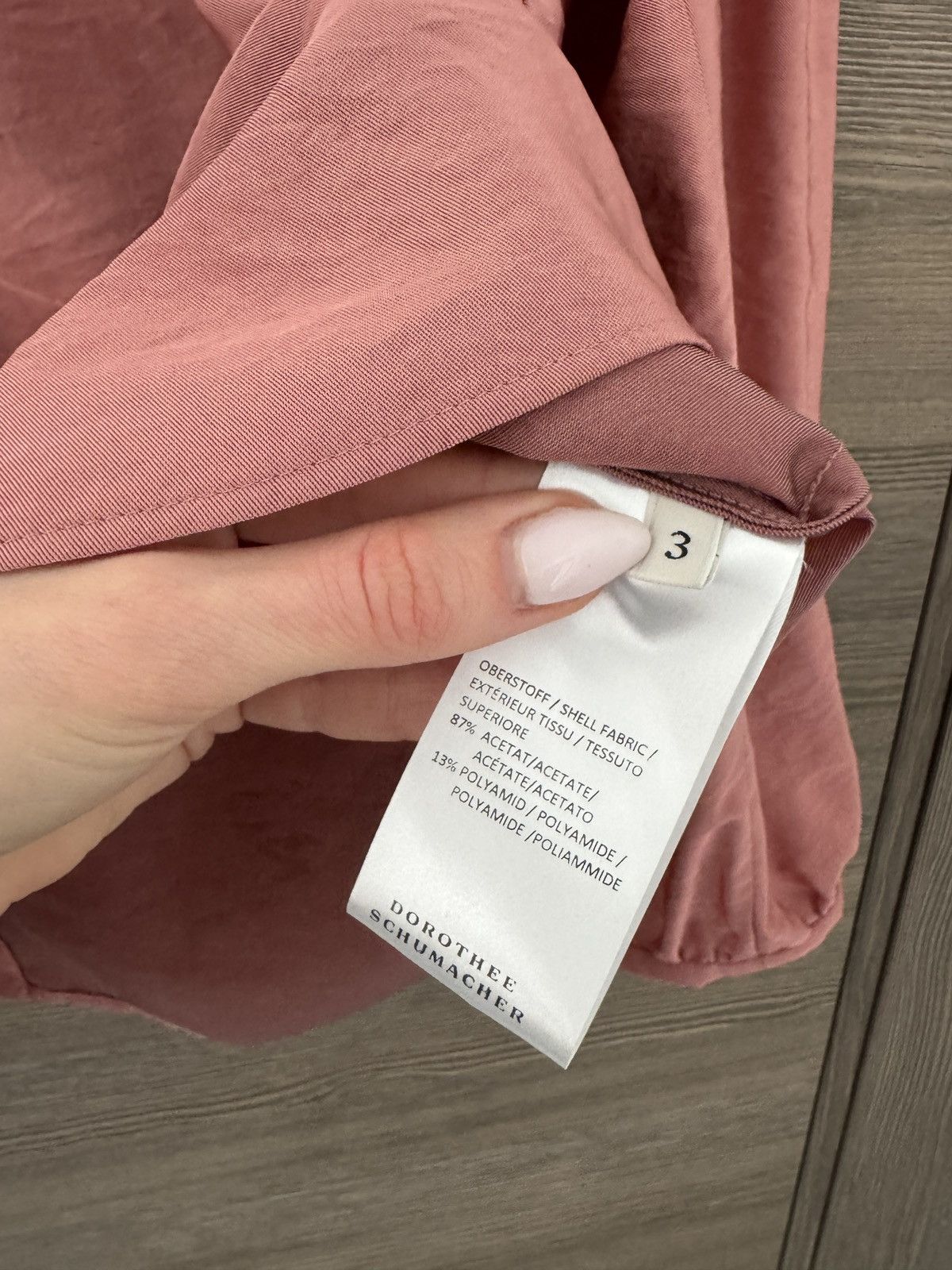 DOROTHEE SCHUMACHER × Helmut Lang Dorothee Schumacher Acetate Pink Blouse Size M / US 6-8 / IT 42-44 - 4 Thumbnail