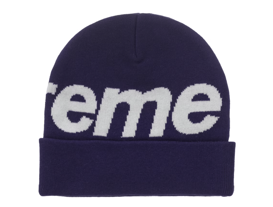 Supreme Supreme Big Logo Beanie (FW25) Purple size adjustable Size ONE SIZE - 2 Thumbnail