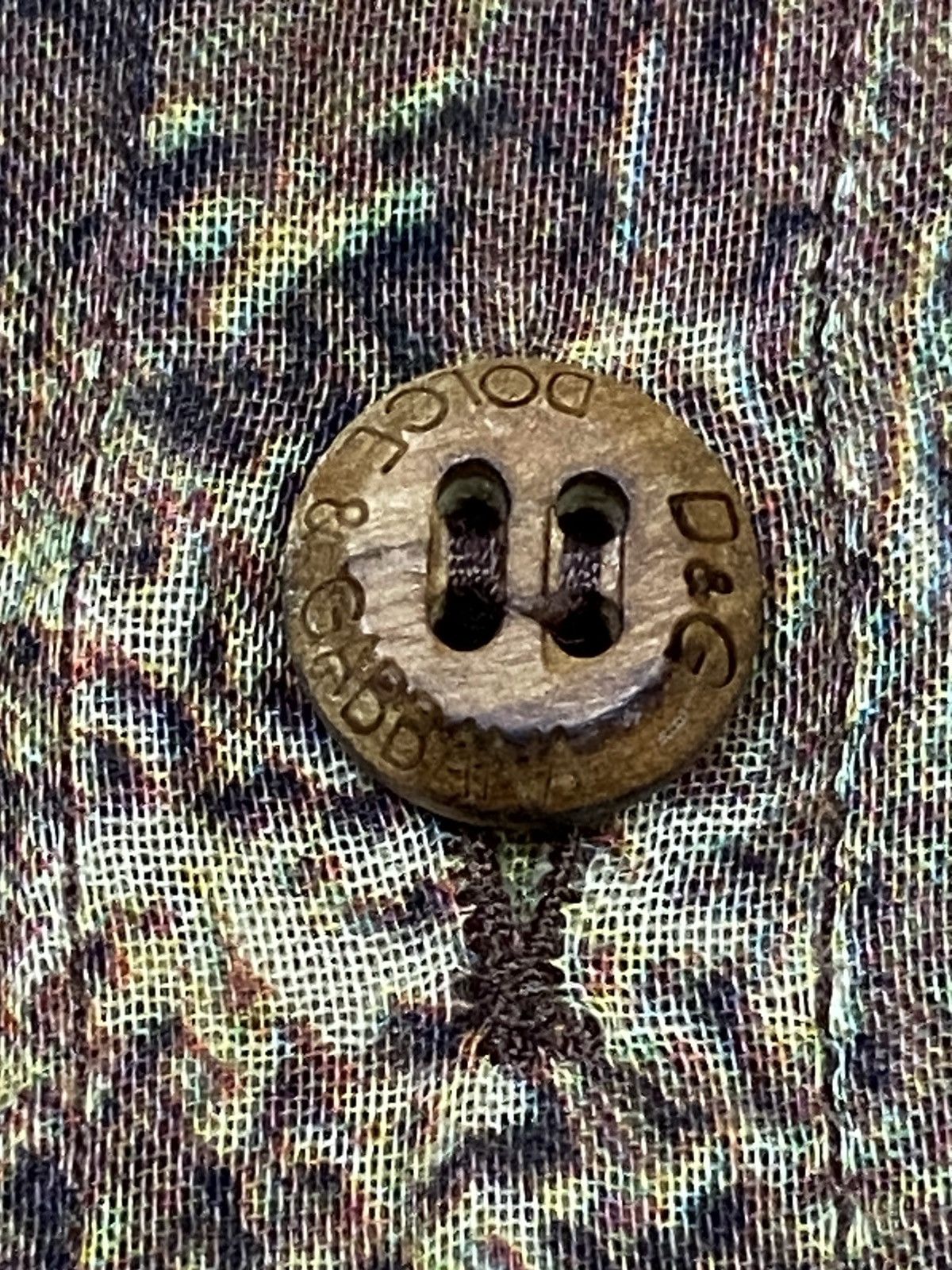 Vintage 90s D&G Safari Print Paper Thin Button Ups Shirt