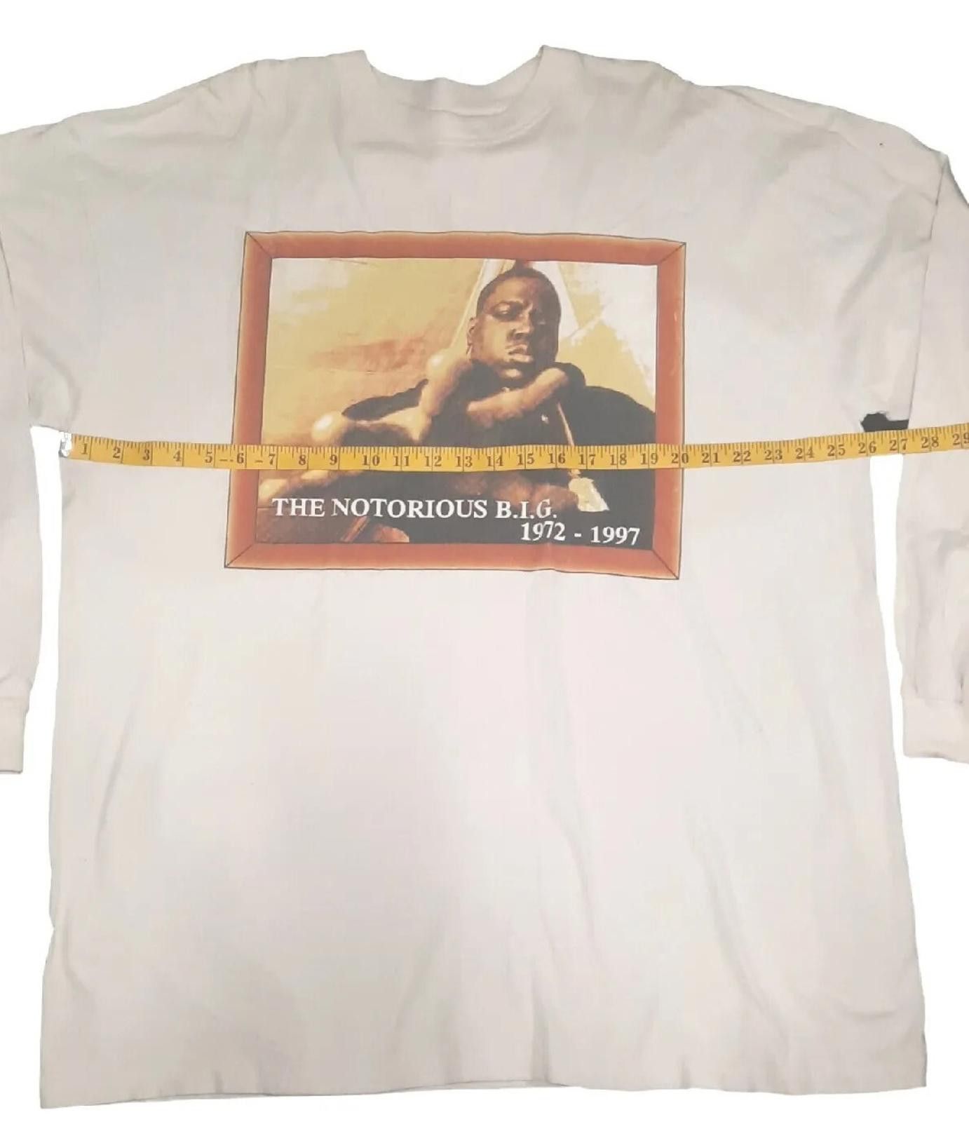 Unknown London 90's Notorious BIG Memorial L/S Hip Hop/Rap Sz 2XL T-Shirt Size US XXL / EU 58 / 5 - 4 Thumbnail