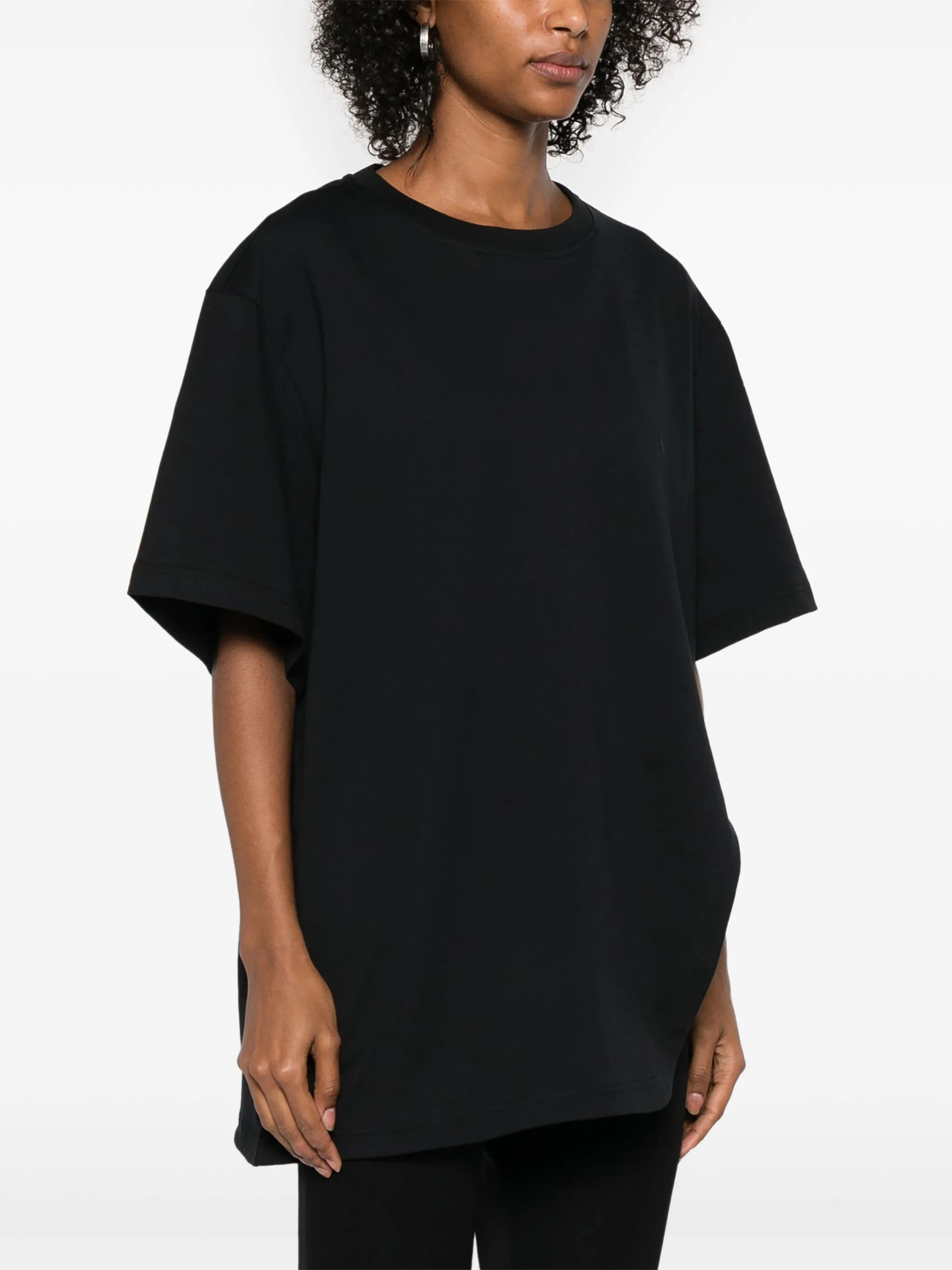 The Attico o1s22i1n0325 Oversized T-Shirt in Black Size S / US 4 / IT 40 - 3 Thumbnail