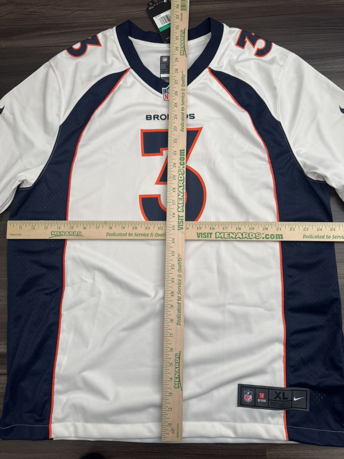 Nike Denver Broncos Russell Wilson #3 NFL Away Jersey MSRP $130 Size US XL / EU 56 / 4 - 7 Thumbnail