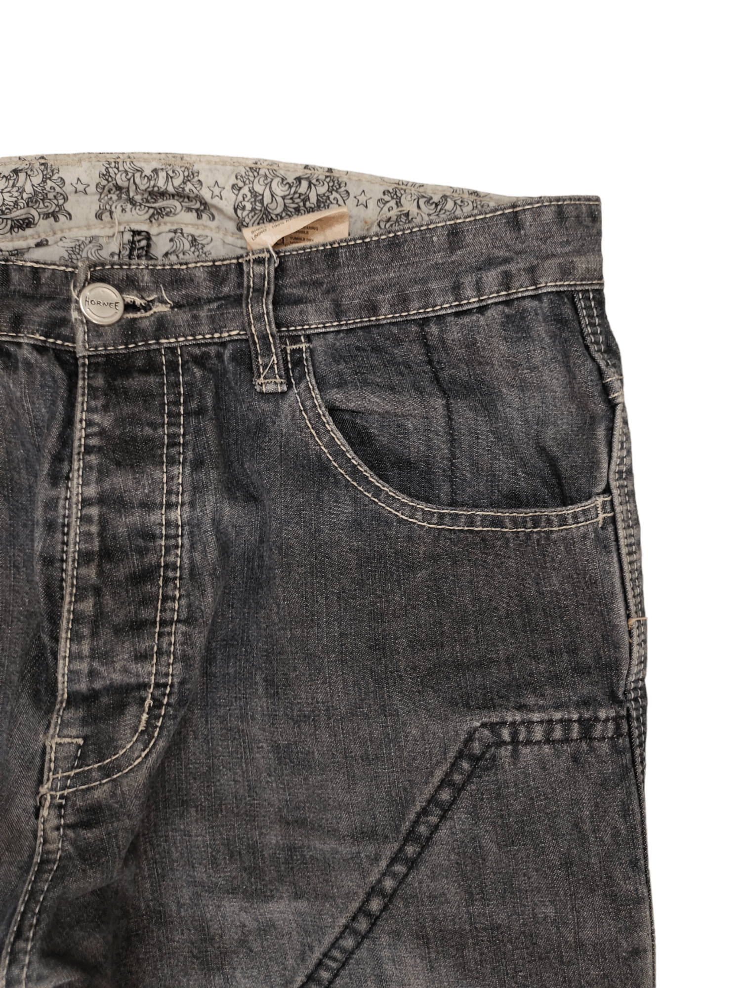 JNCO Loose Jeans Hornee Kevlar Wide Leg Streetwear Y2k Size US 31 - 11 Thumbnail