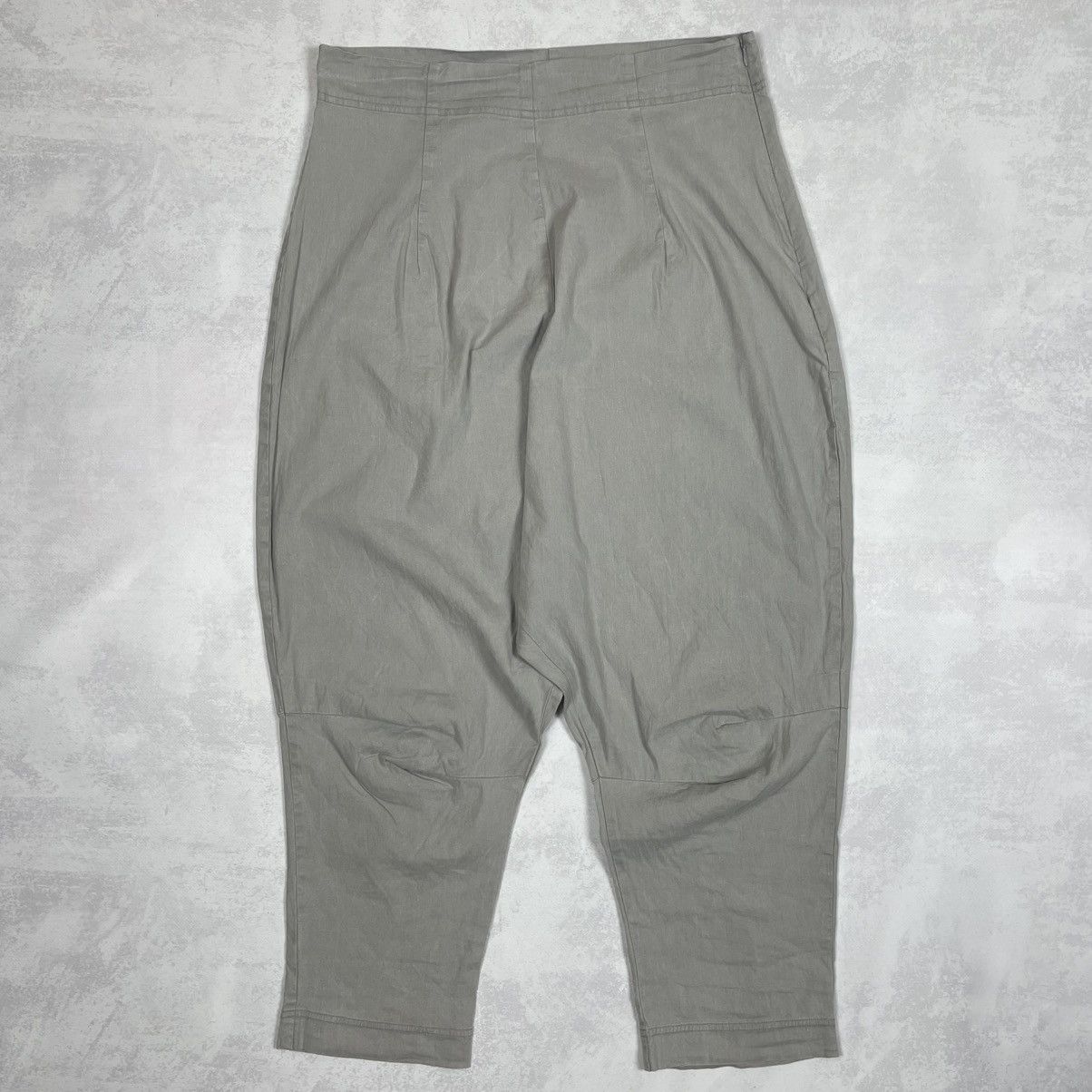 Rundholz Rundholz Black Label Linen Low Crotch Harem Cropped Pants Size 28" / US 6 / IT 42 - 3 Thumbnail