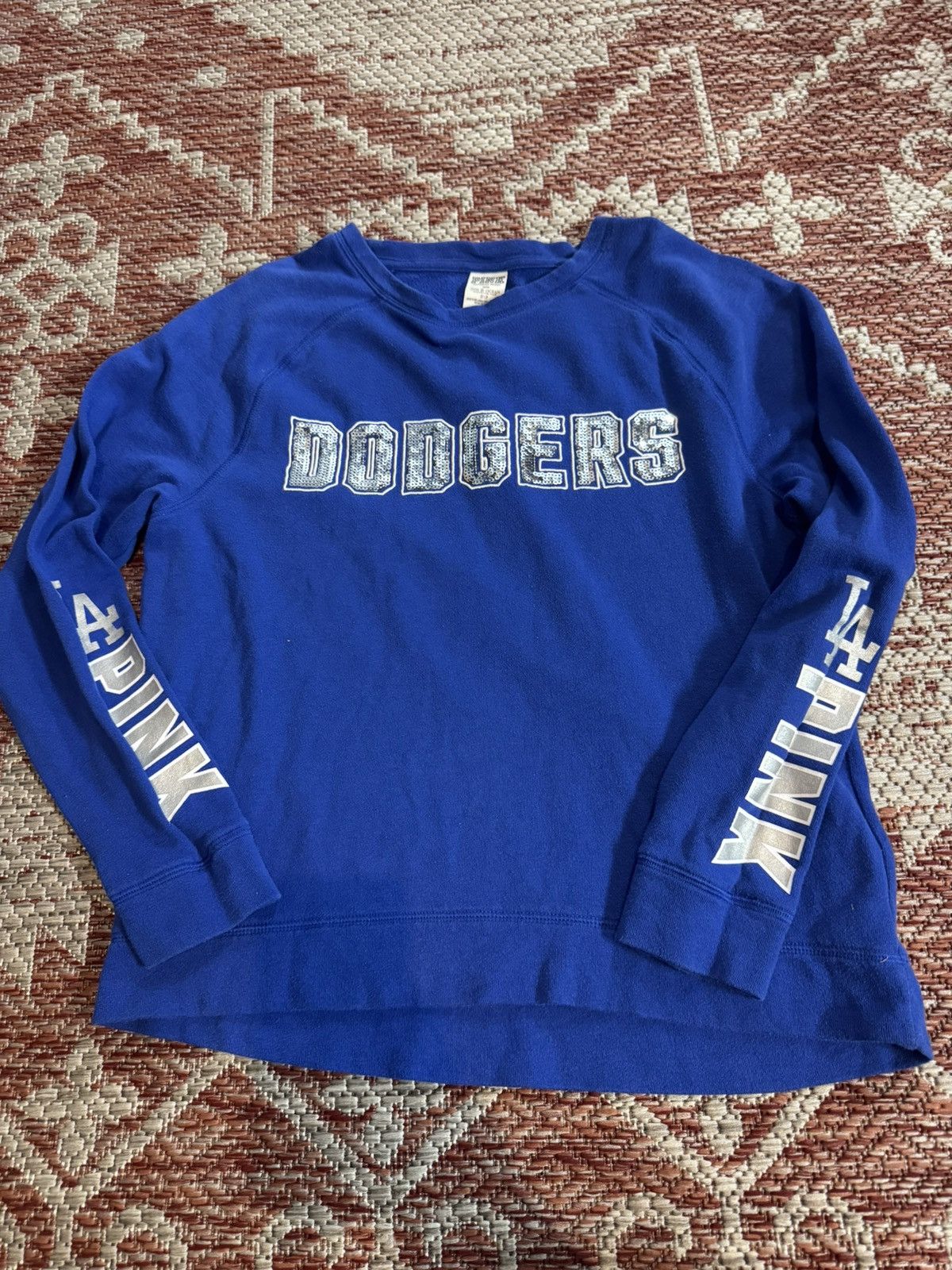 Victoria's Secret Y2K Rare VTG Dodgers Victoria Secret Pink Sweater Sz S Size S / US 4 / IT 40 - 1 Thumbnail