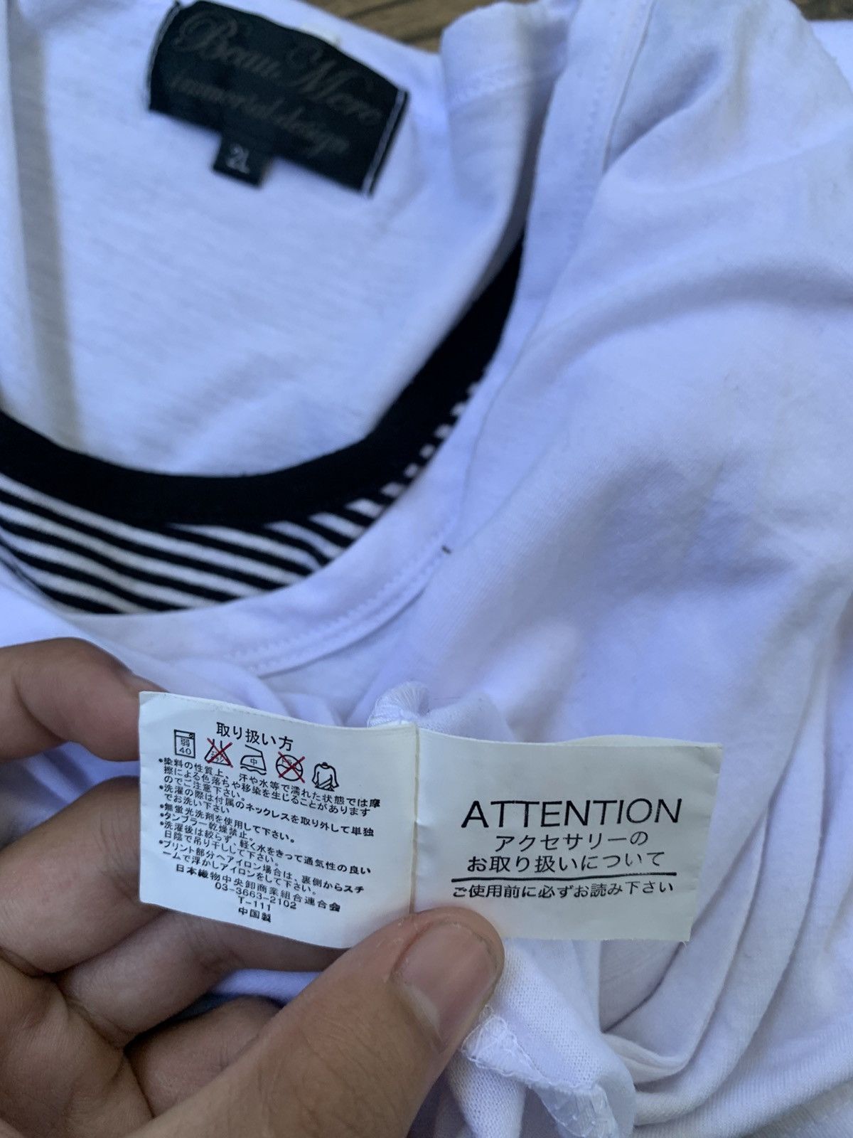 Japanese Brand 2000s japanese archive beaumere y2k longsleeve tee poem Size US L / EU 52-54 / 3 - 7 Thumbnail