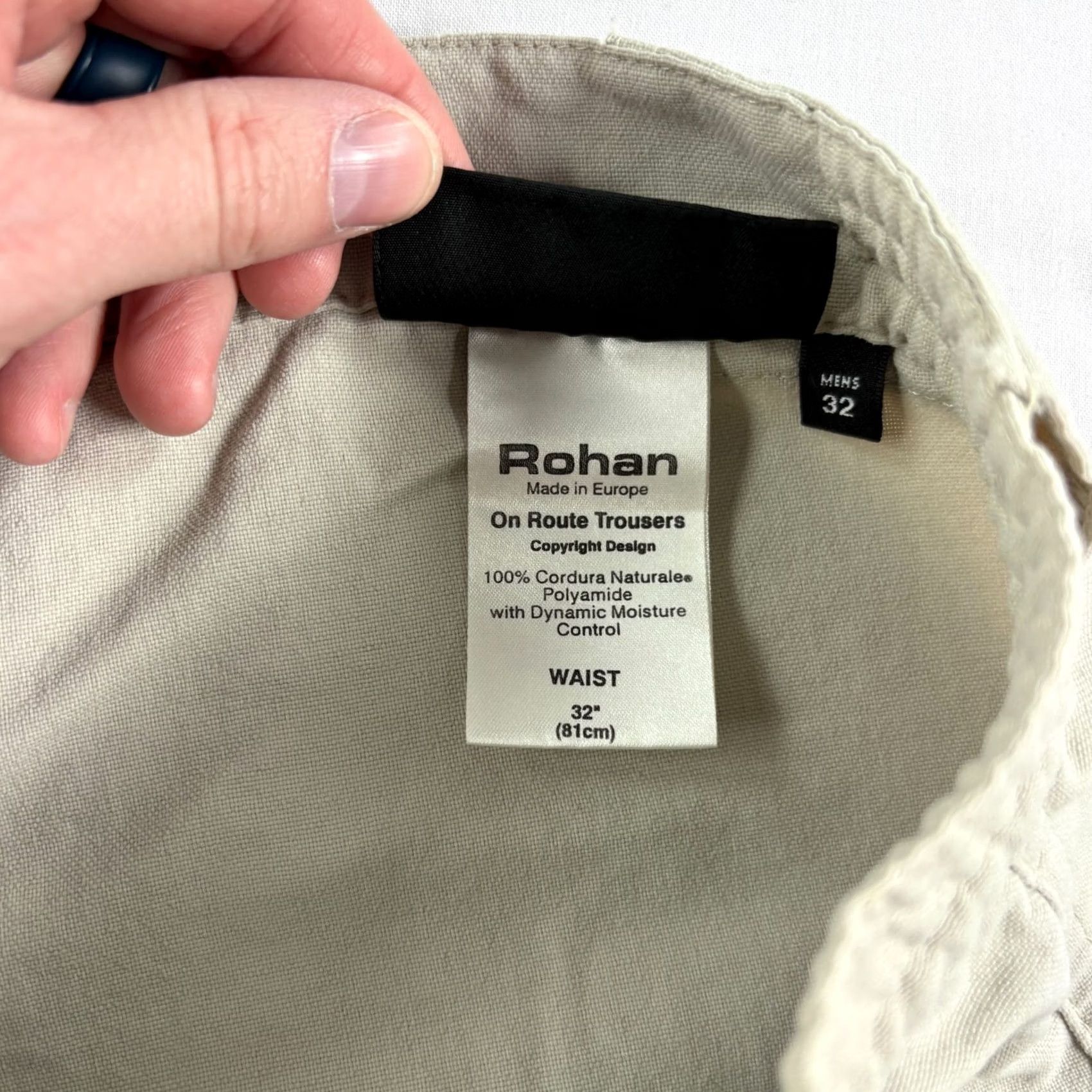 Vintage Rohan Pants Mens 32x34 Beige Chino On Route Trousers Stretch Casual Size US 32 / EU 48 - 4 Thumbnail
