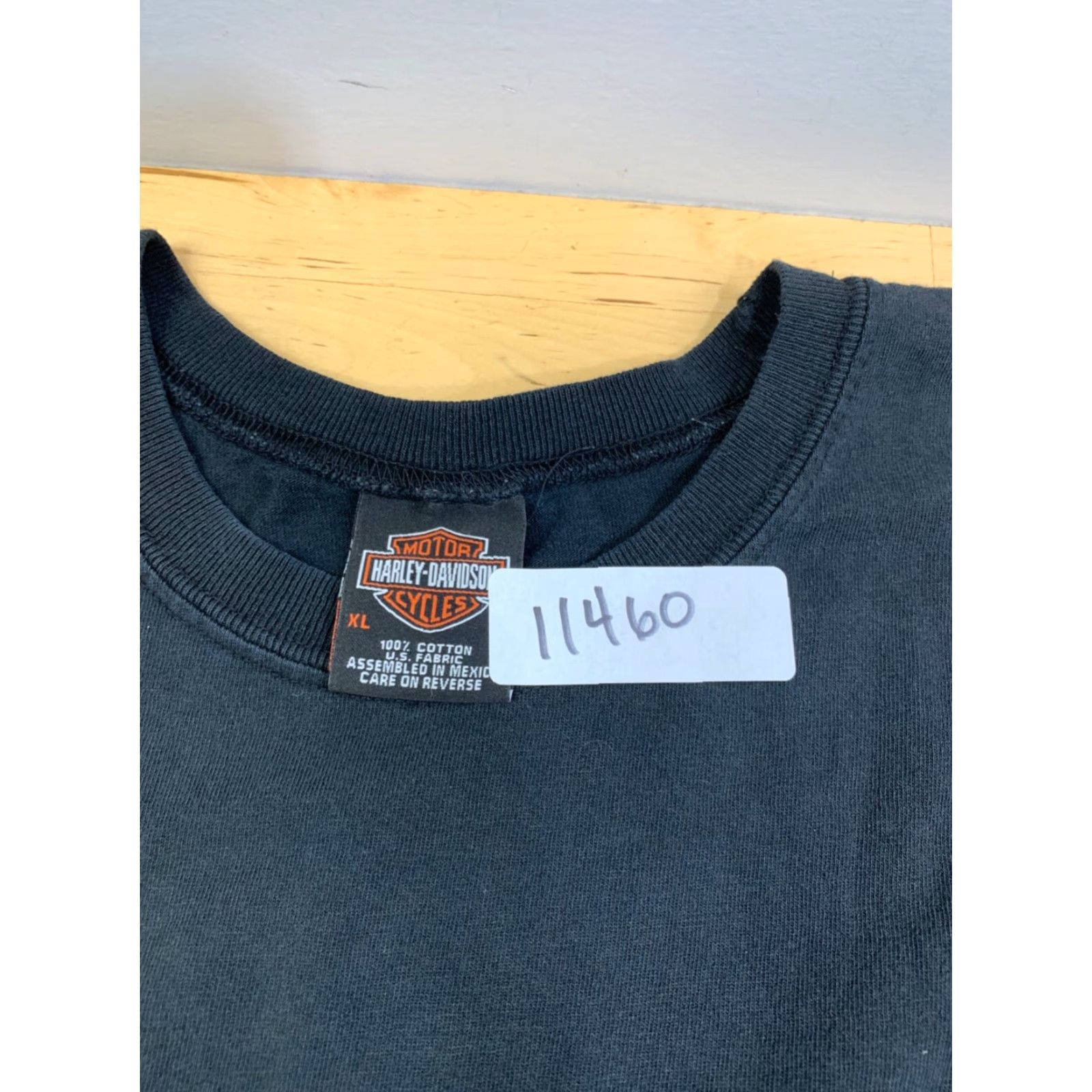 Harley Davidson VINTAGE Harley-Davidson Shirt Mens XL Black Biker Motorcycle 11460 Ft. Myers Y2K Size US XL / EU 56 / 4 - 3 Thumbnail