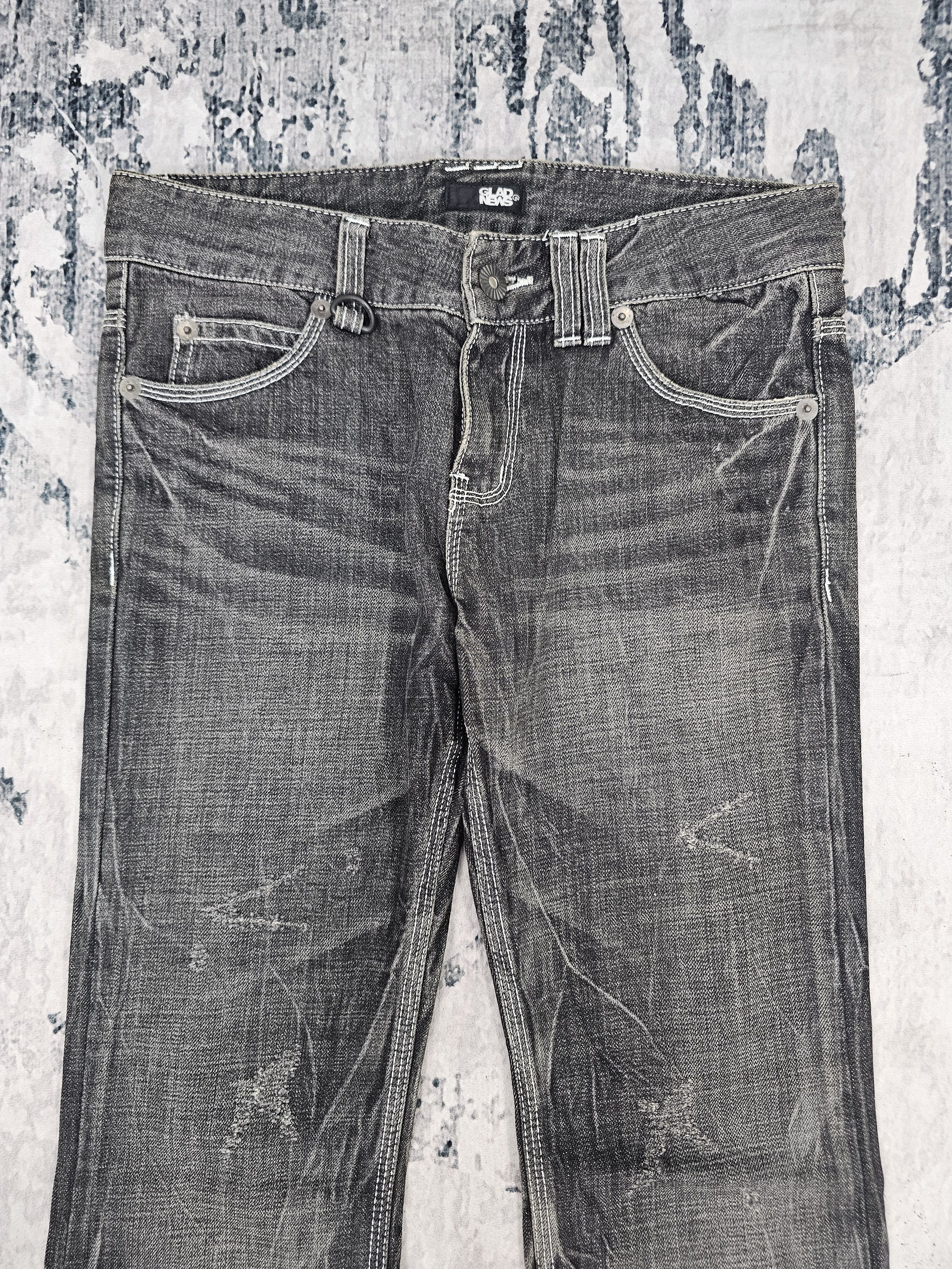 GLAD NEWS Bootcut Flare Stone Wash Black Jeans JB0365