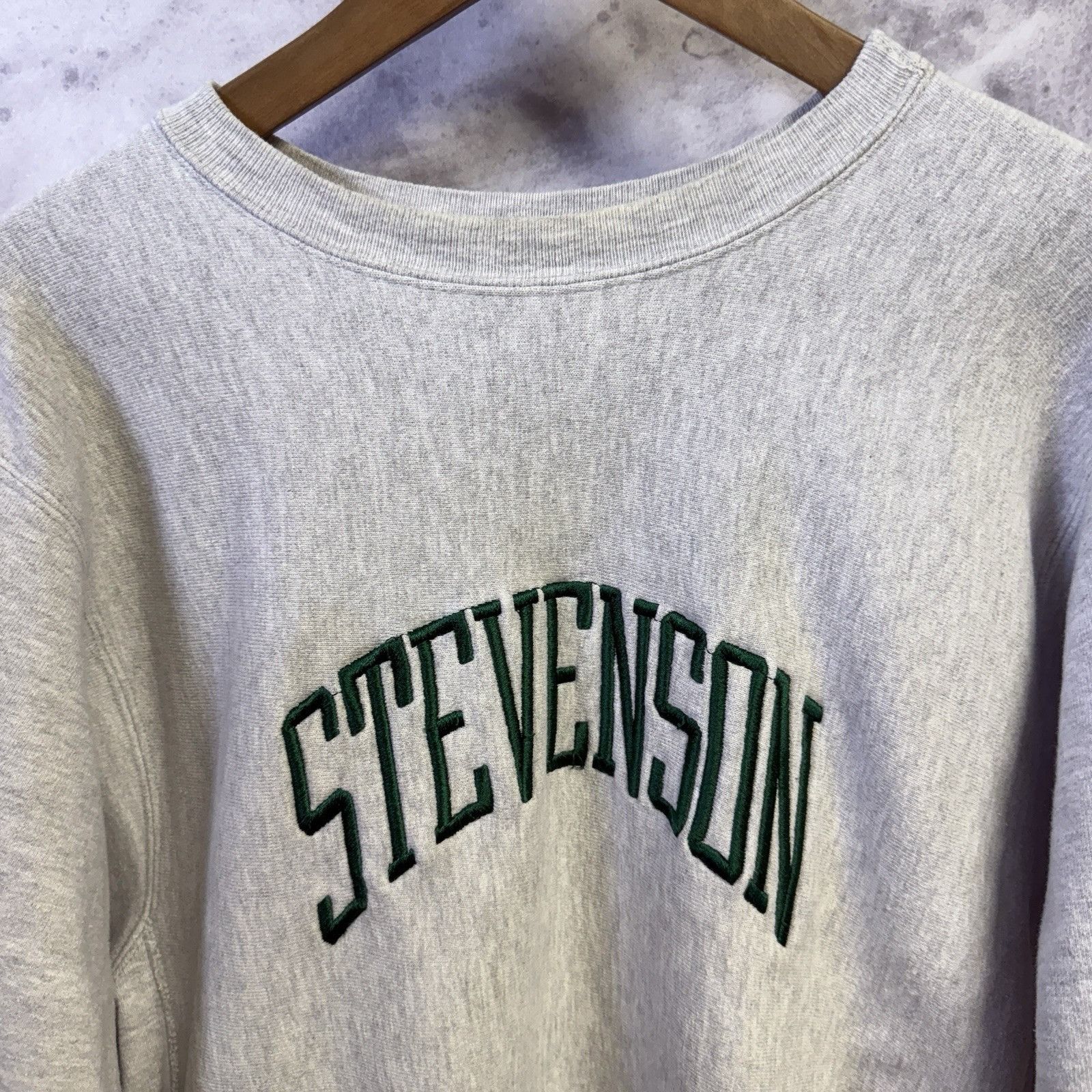 Champion Vintage 90s Champion Reverse Weave Stevenson Sweatshirt Mens Size US XL / EU 56 / 4 - 1 Thumbnail