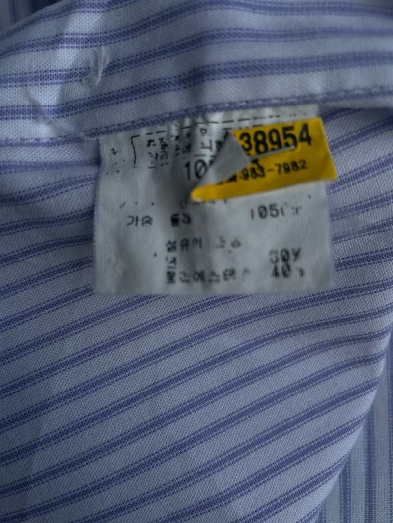 Balenciaga × Designer Vintage Balenciaga Striped Long Shirt Size US XL / EU 56 / 4 - 5 Thumbnail