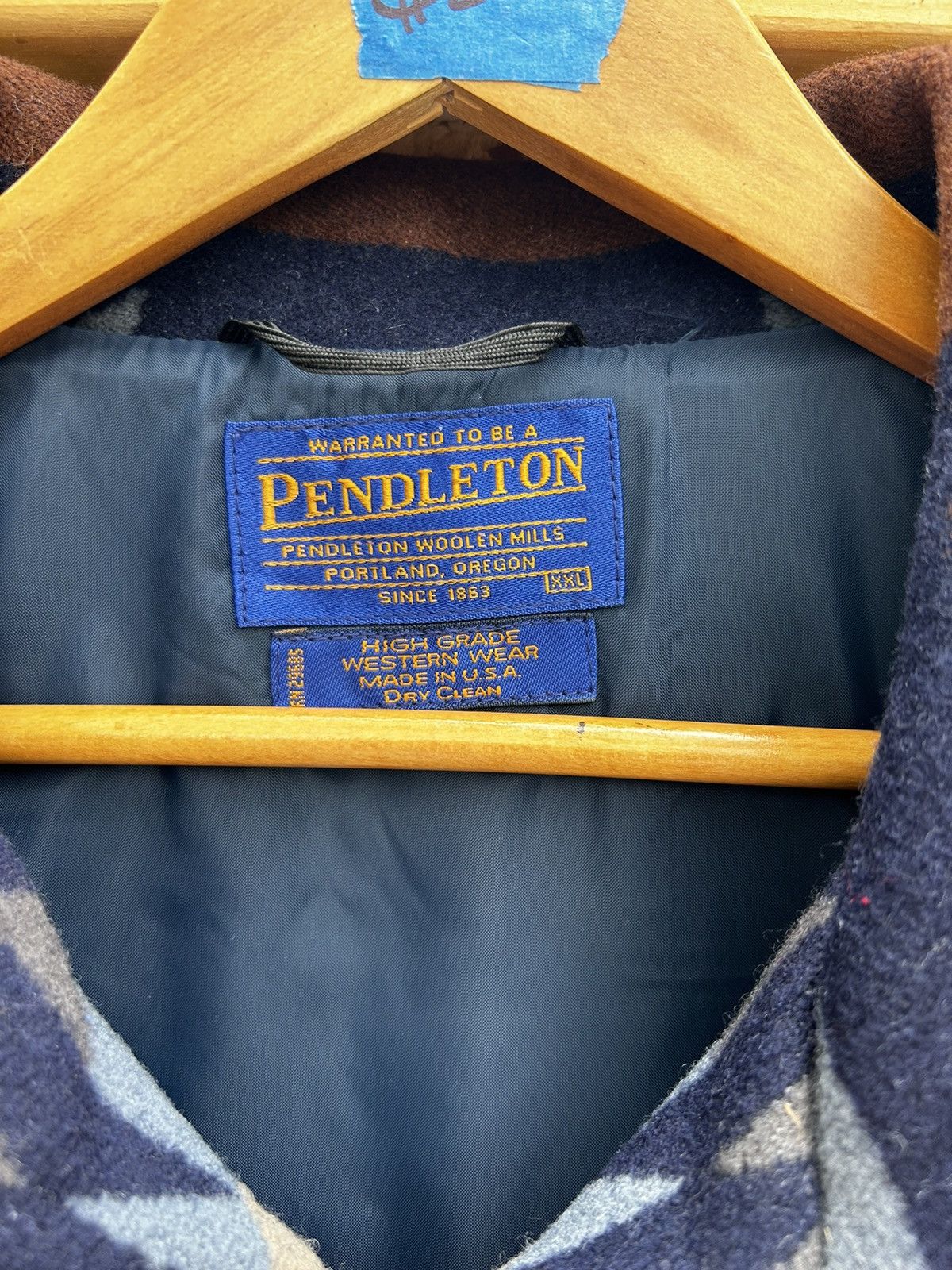 Pendleton × Vintage Vintage Pendleton Aztec wool bomber coat Size US XXL / EU 58 / 5 - 3 Thumbnail